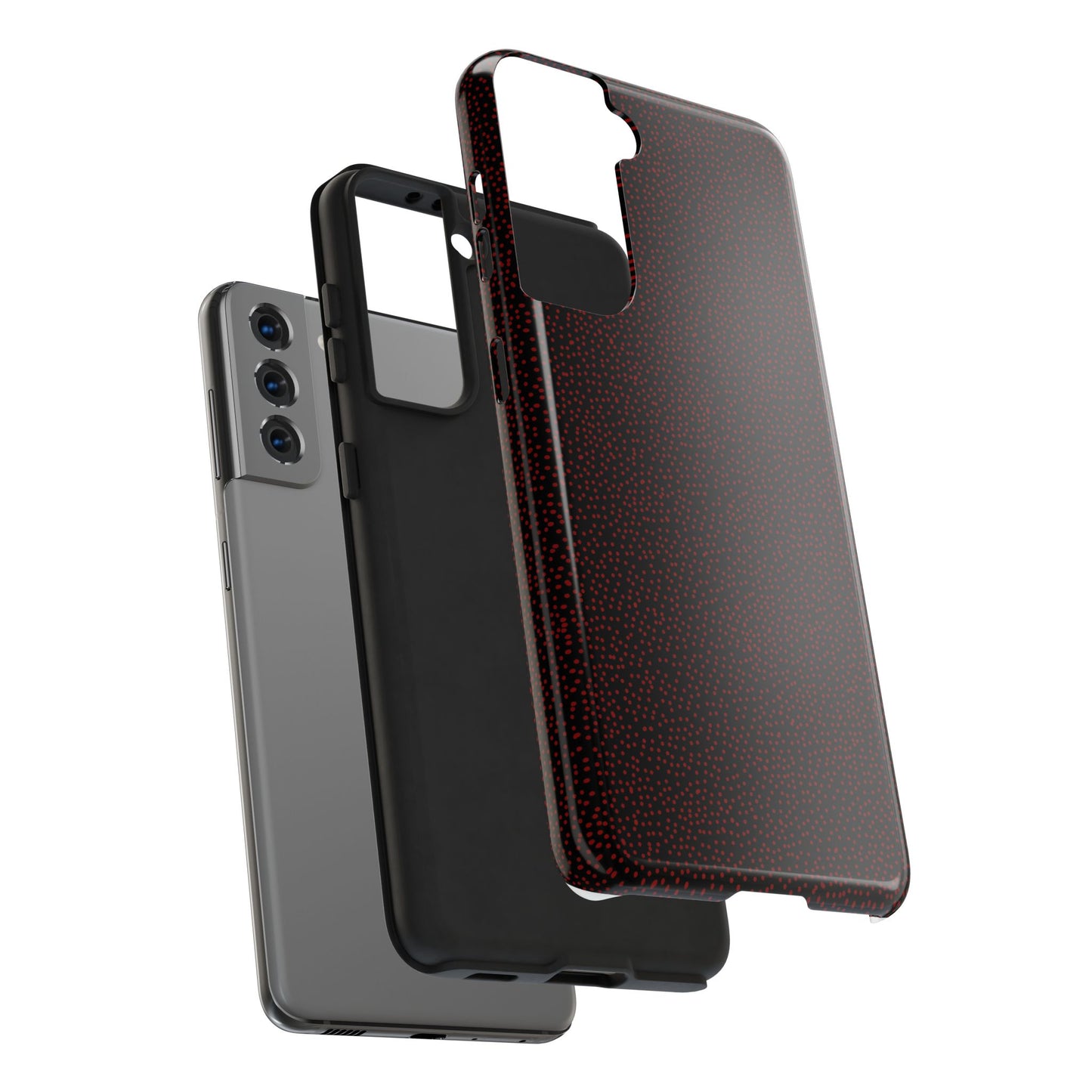 Mini Dot Black / Red Phone Case