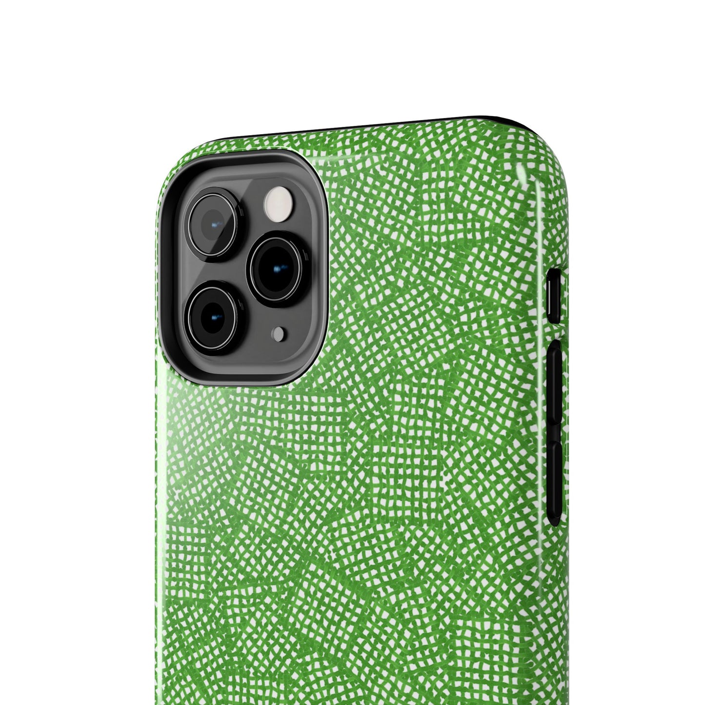 Check Patch Small Green Phone Case