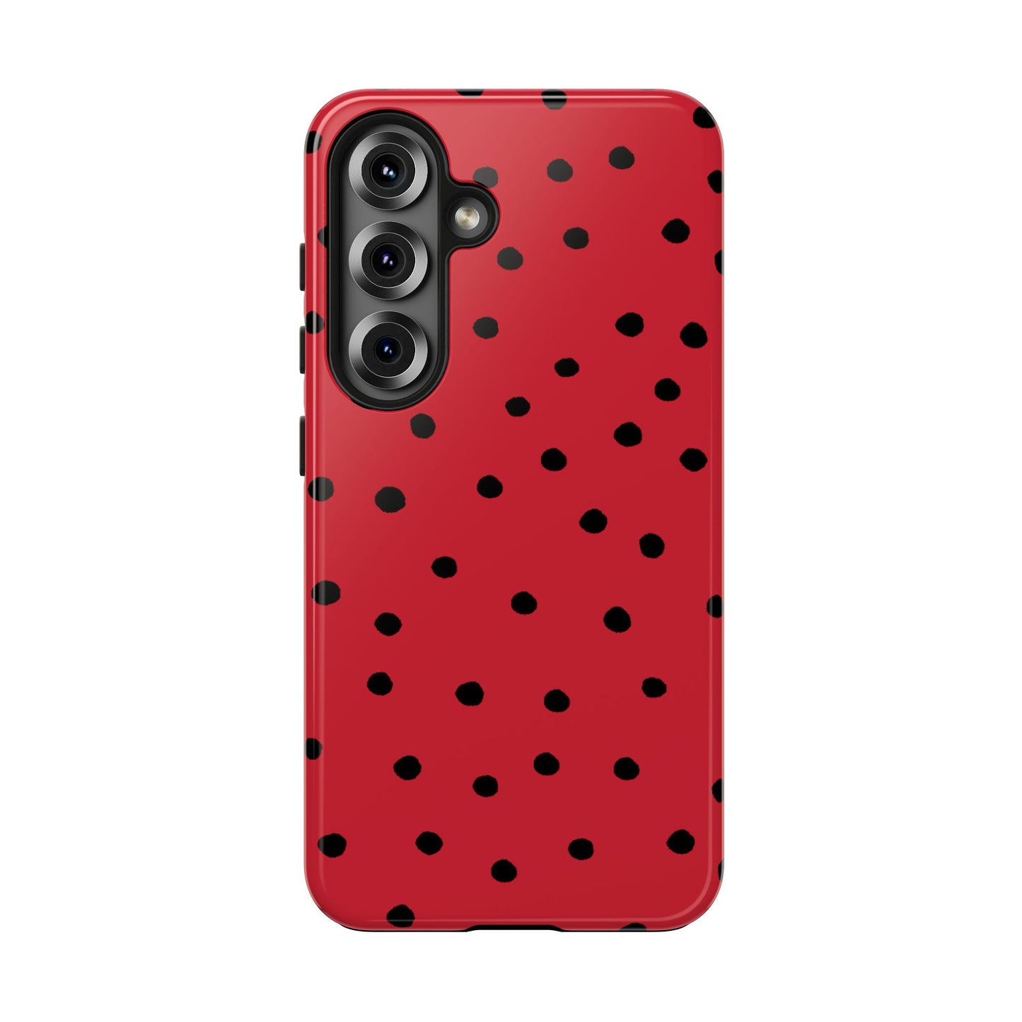 Dinky Dots Red / Black Phone Case