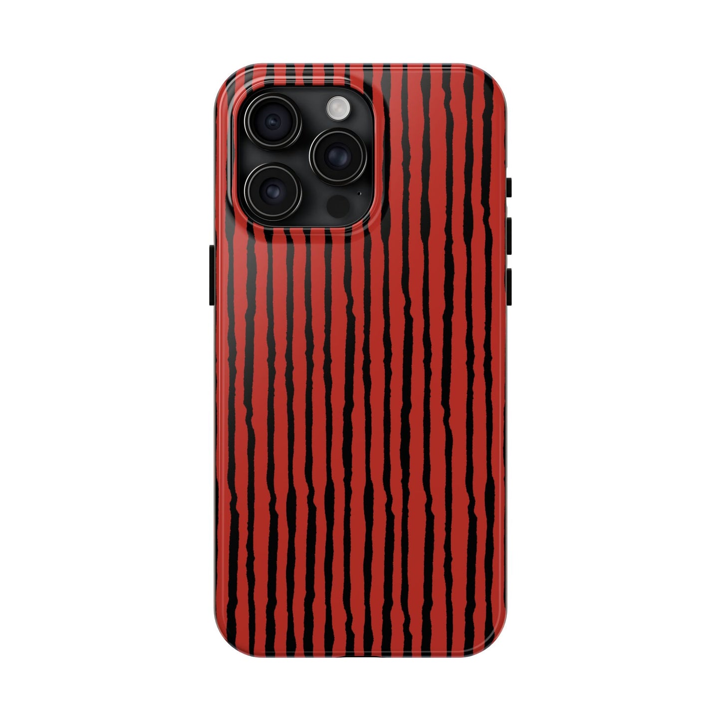 Sorta Stripe Red / Black Phone Case