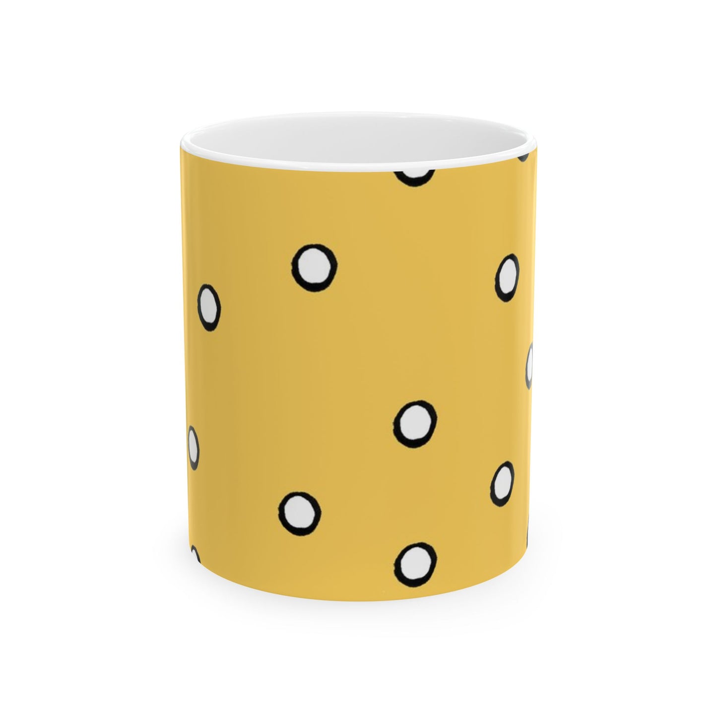 Dots Yellow / White / Black Cup