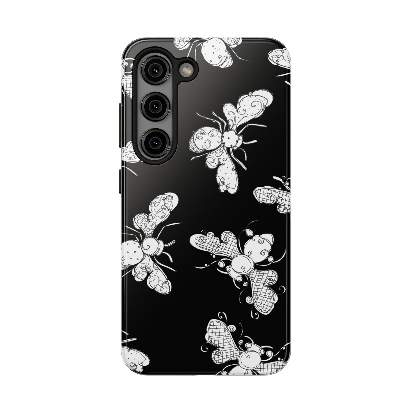 Busy Bee Black Phone Case