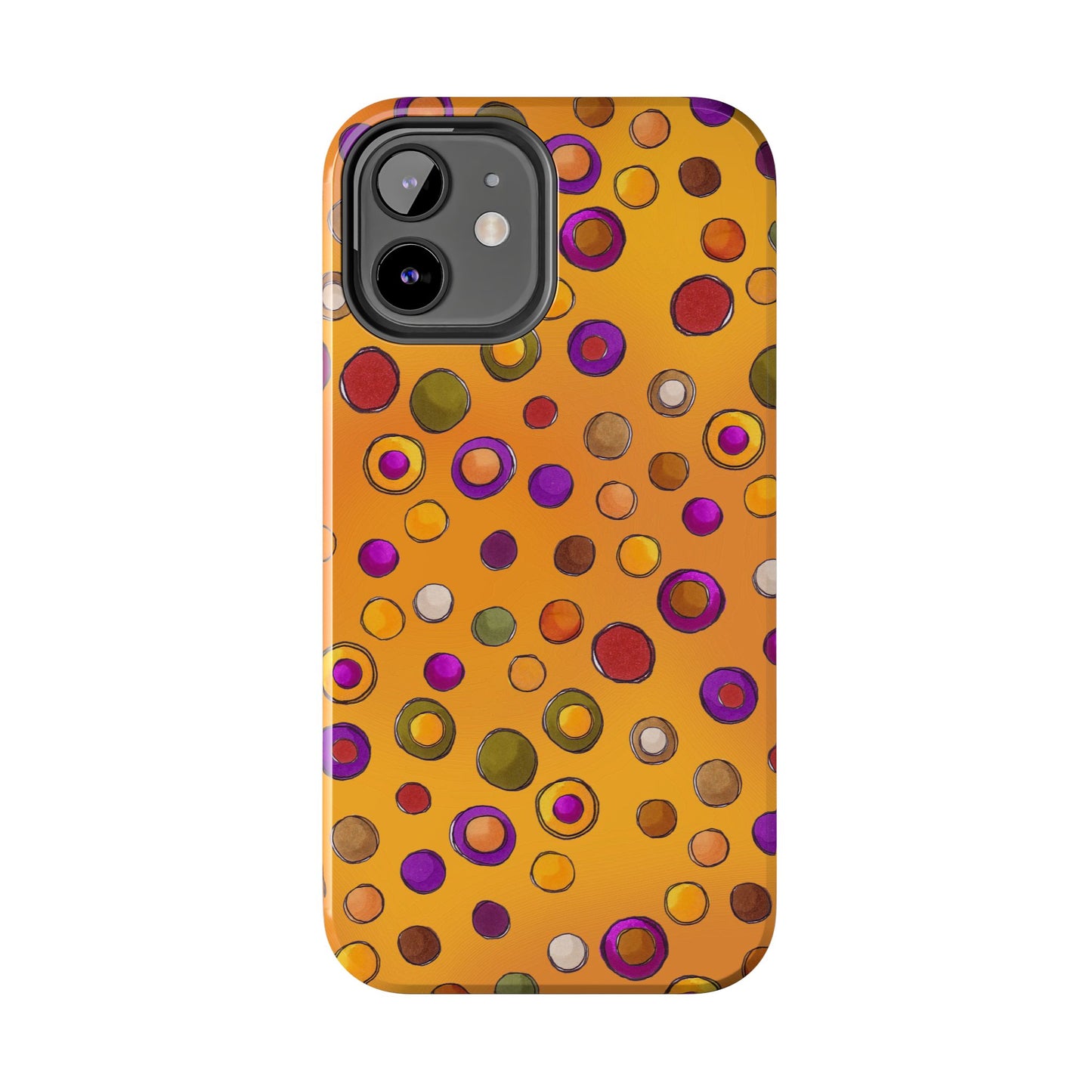 Double Dot Yellow Phone Case