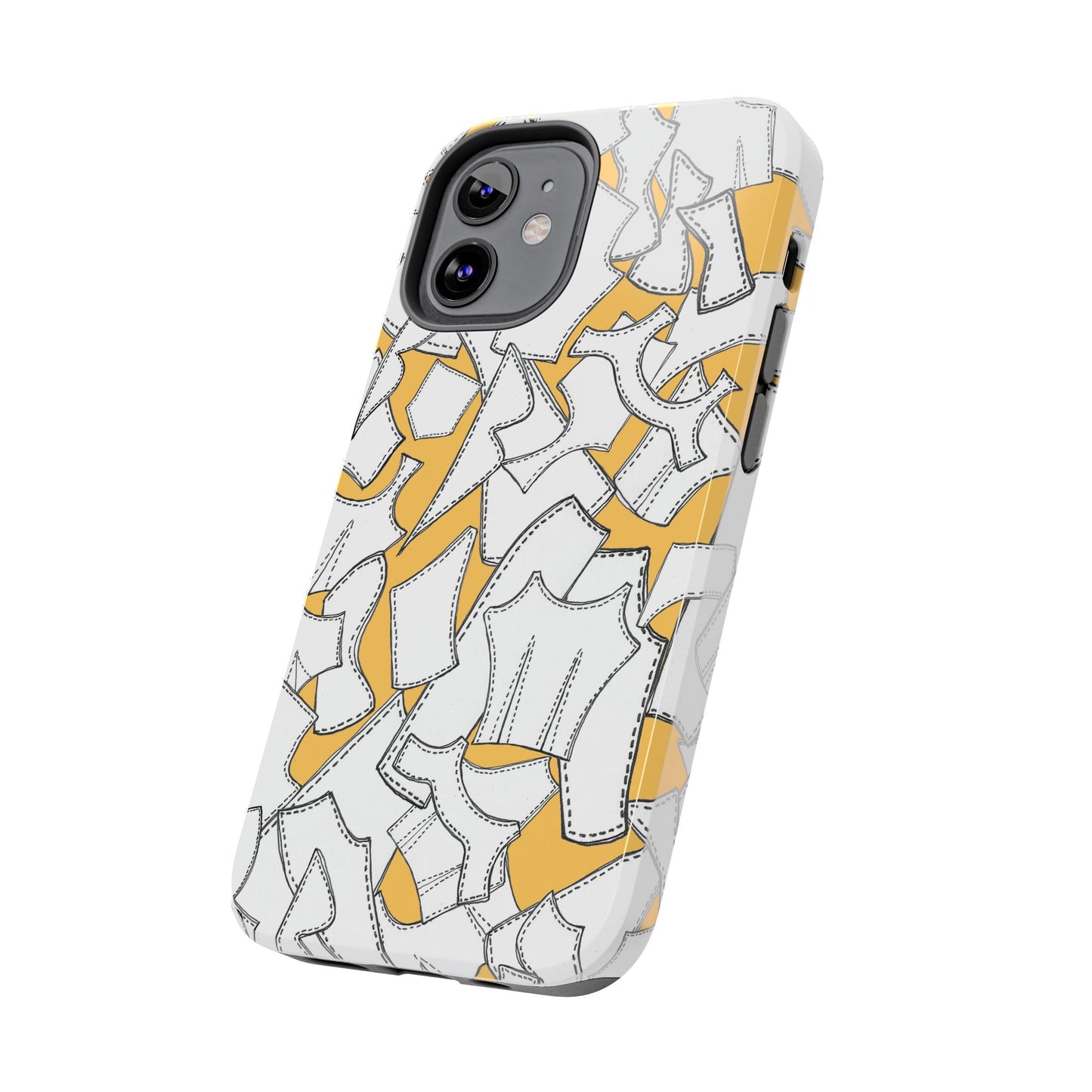 Pattern Pieces Yellow Phone Case