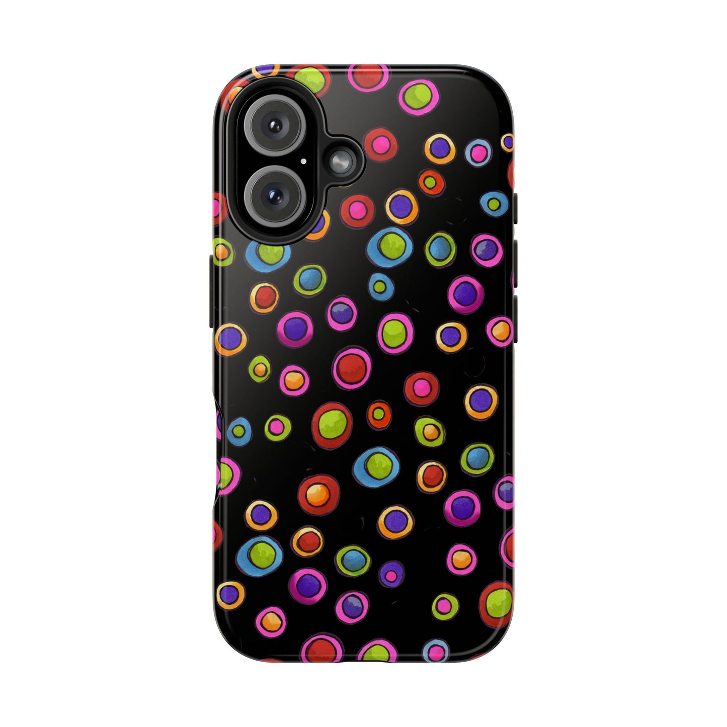Dopey Dots Black Phone Case