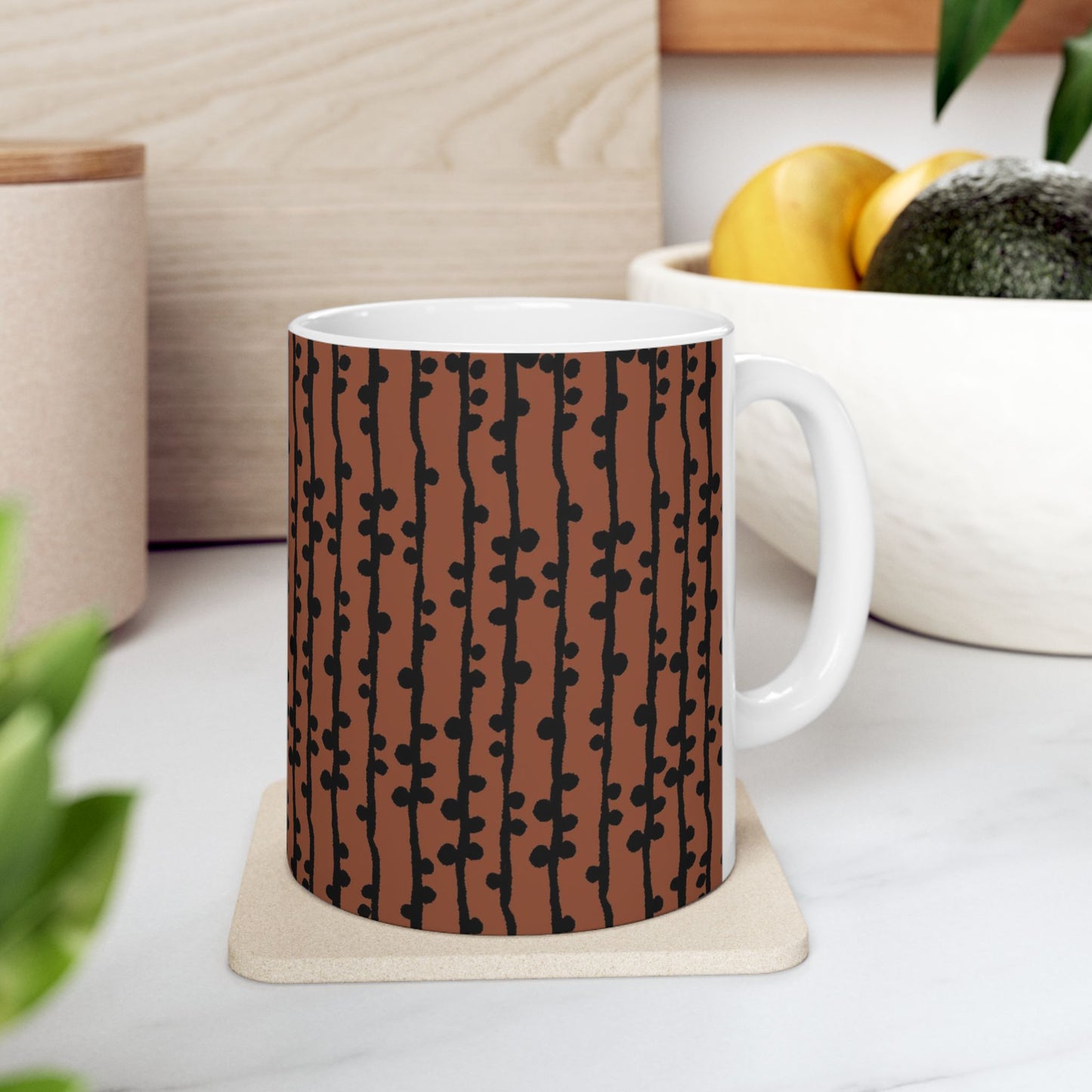 Loopy Stripe Brown Cup