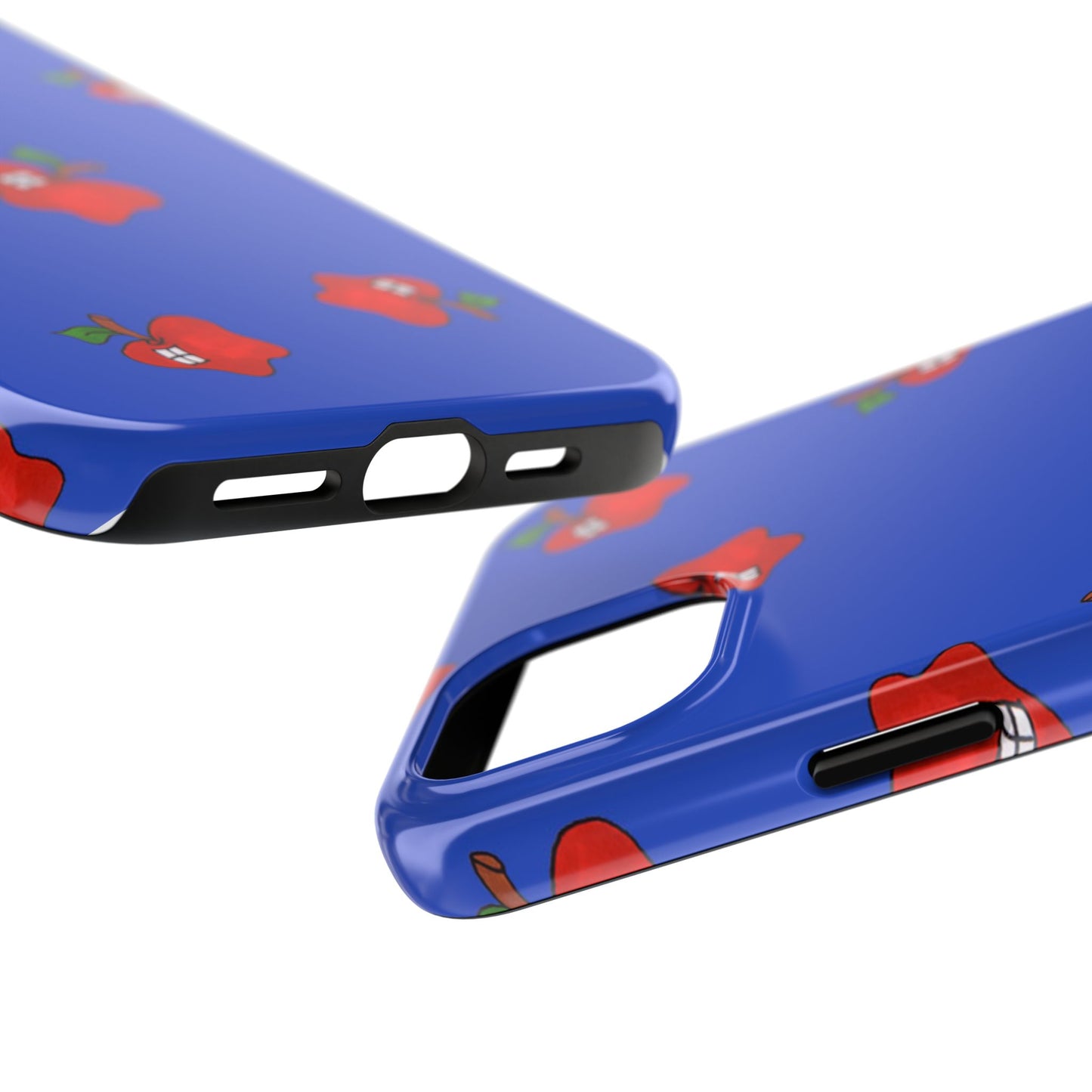Flying Apples Blue Phone Case