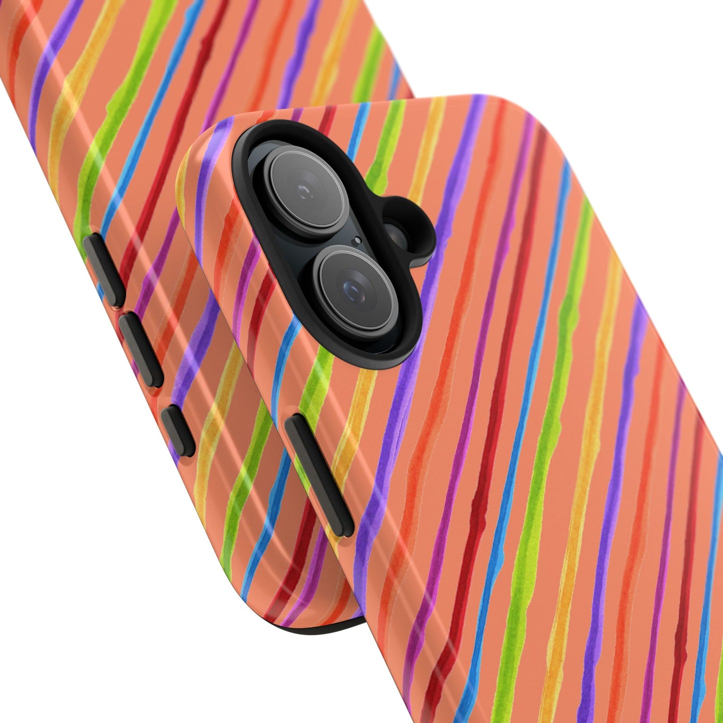 Calico Stripe Orange Phone Case