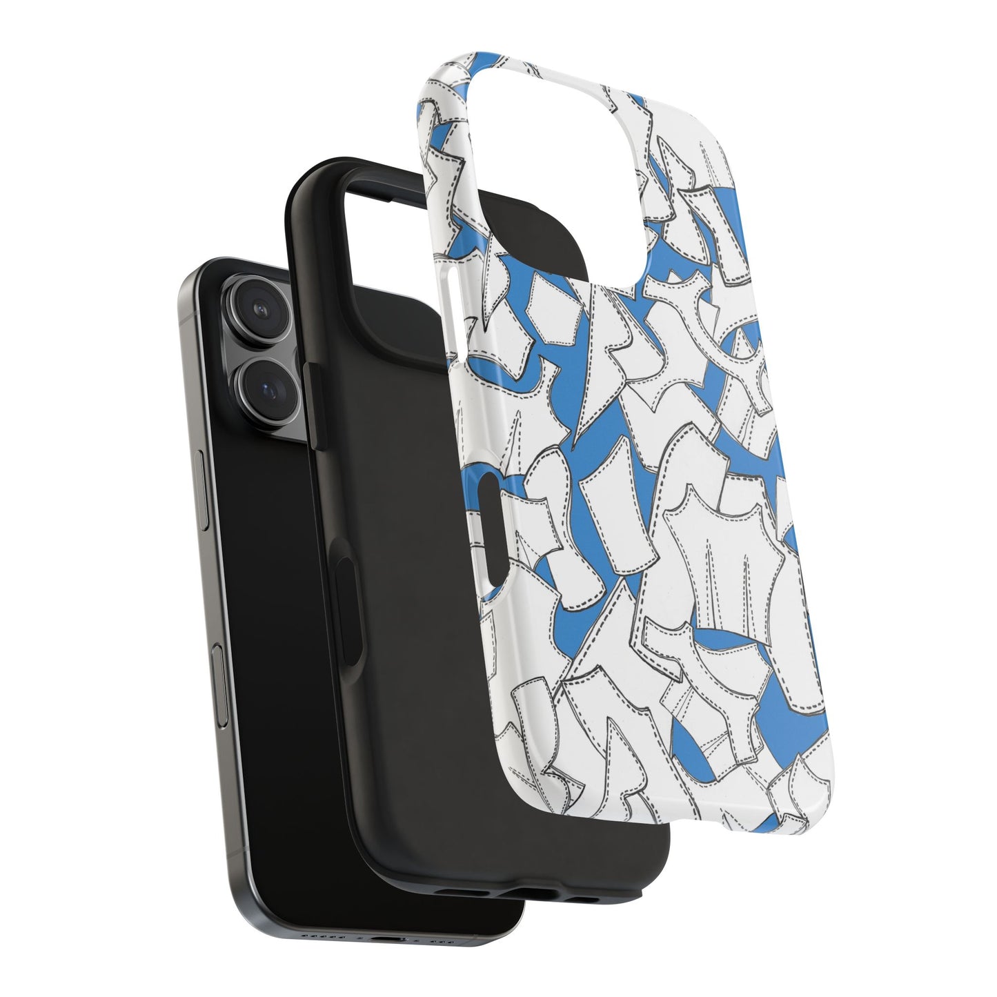 Pattern Pieces Turquoise Phone Case
