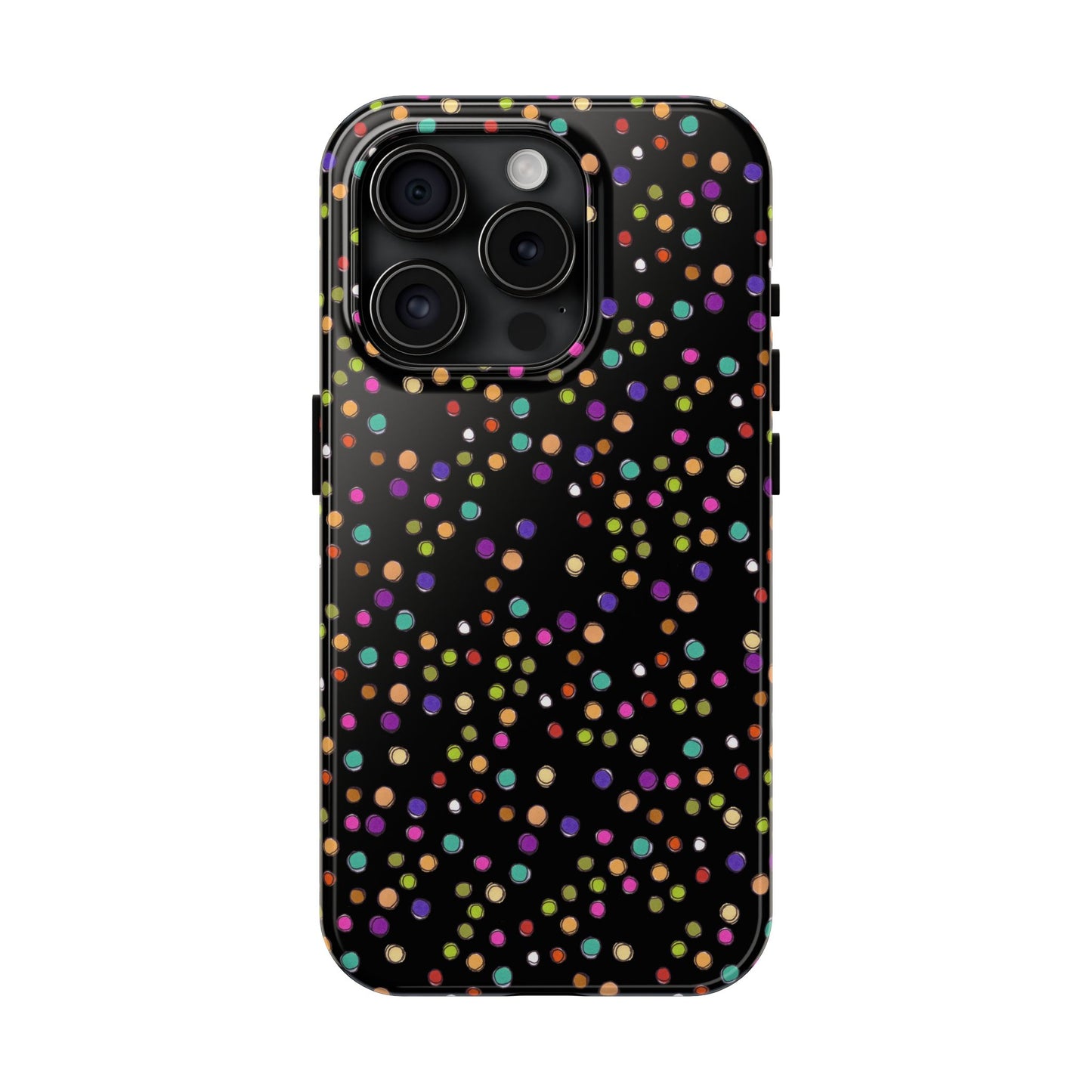 Dog Dots Black Phone Case