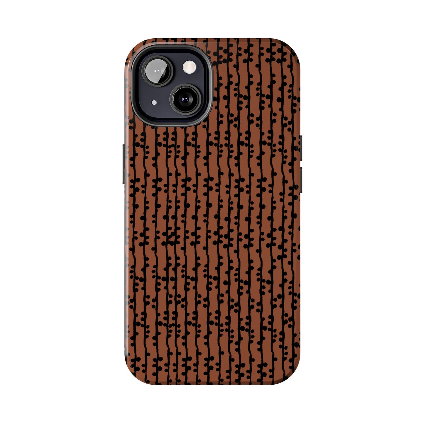 Loopy Stripe Brown Phone Case