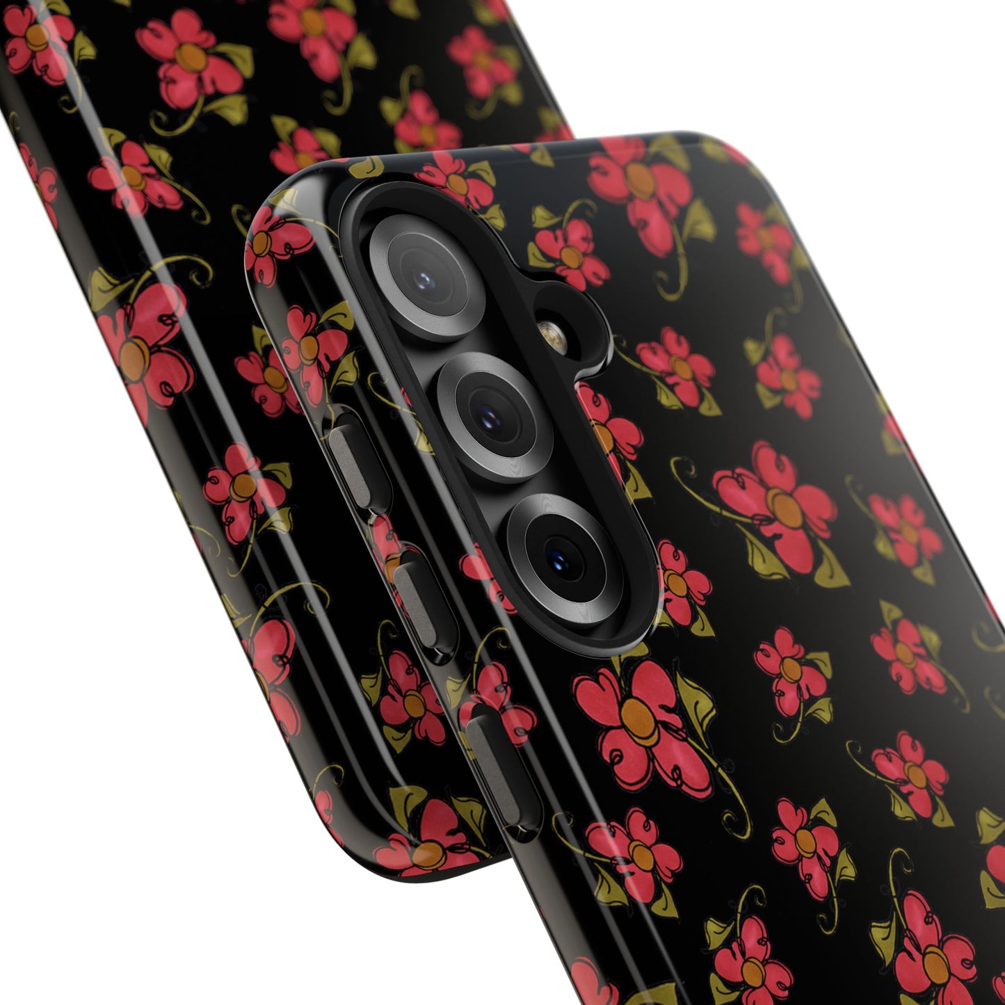 Daisy Caper Black Phone Case