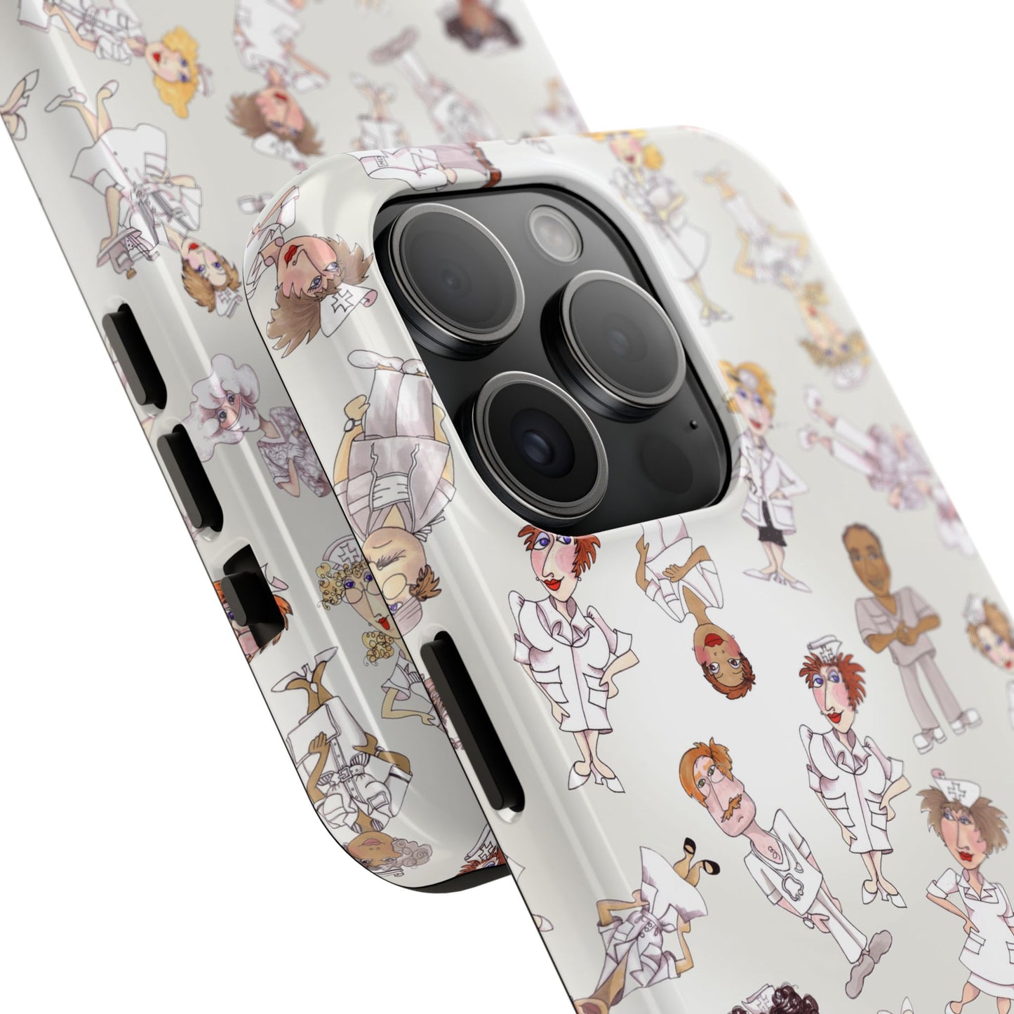 Tossed Nurses Gray Phone Case
