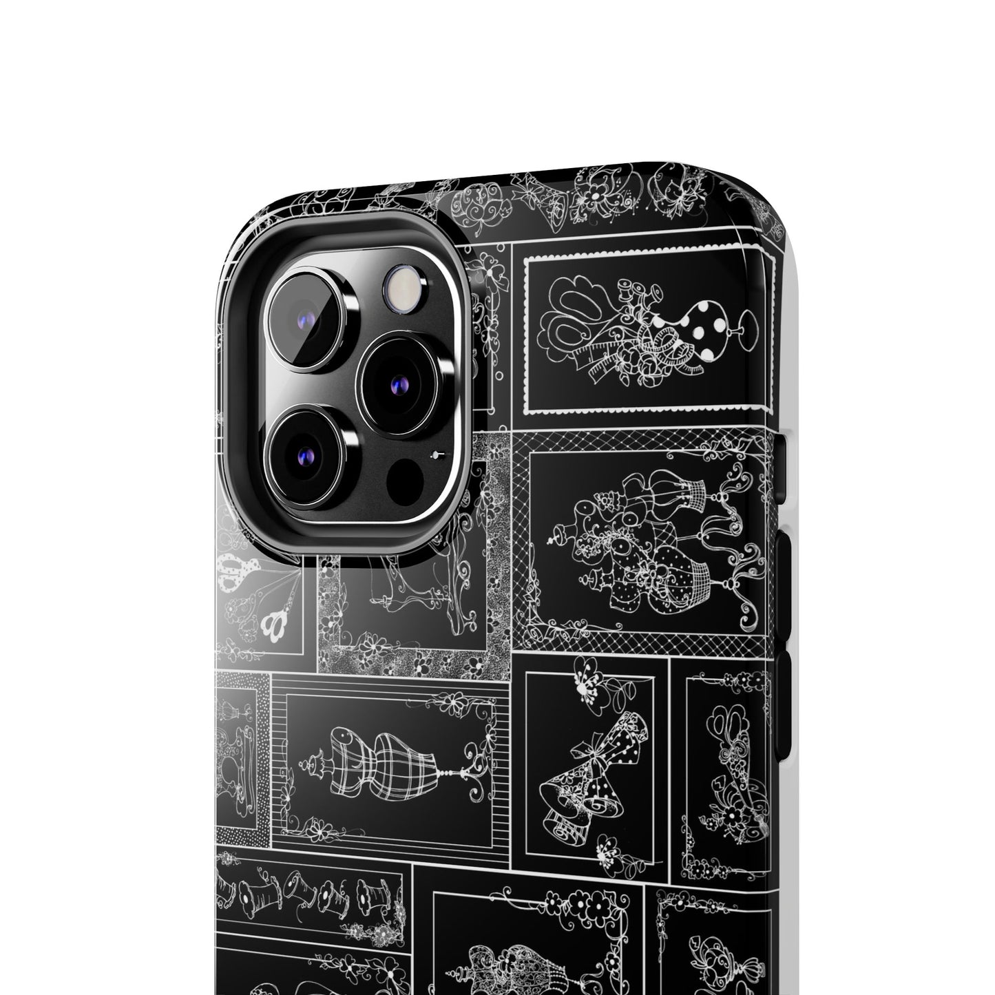 Sew Fancy Black Phone Case