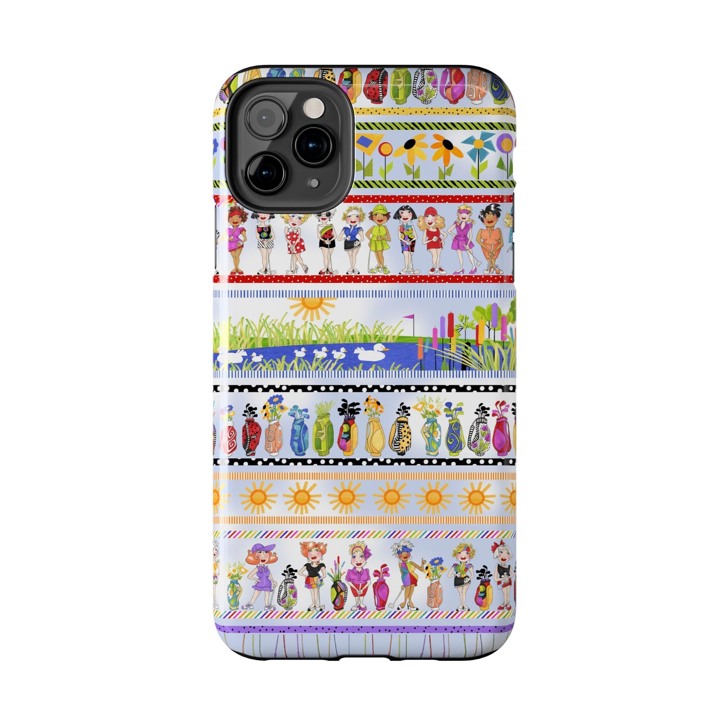 Golf Borders Blue Sky Phone Case