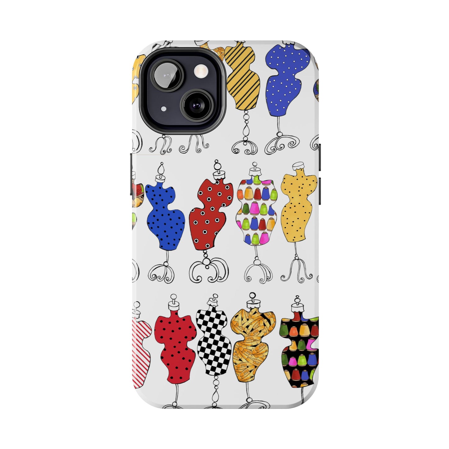 Go Figure White / Multi Phone Case