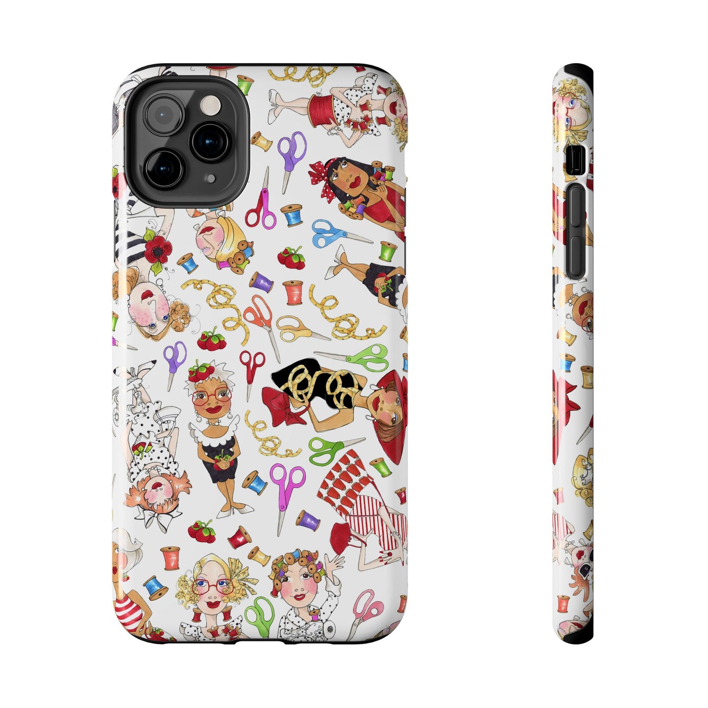 Sew Tossed White Phone Case