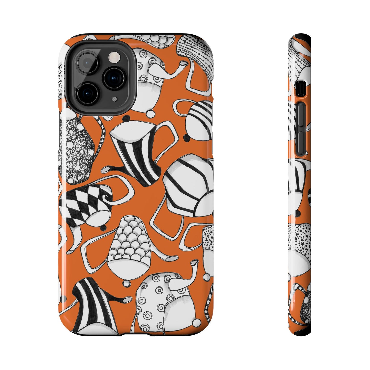 Coffee, Tea Anyone? Orange Phone Case