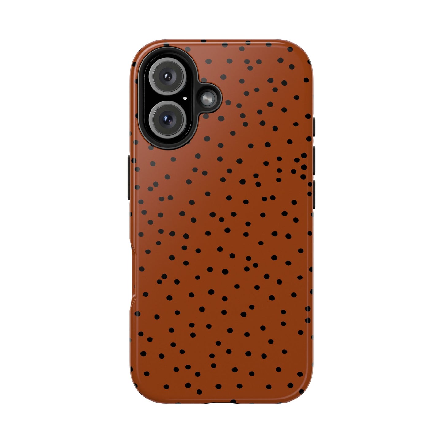 Dinky Dots Bronze / Black Phone Case