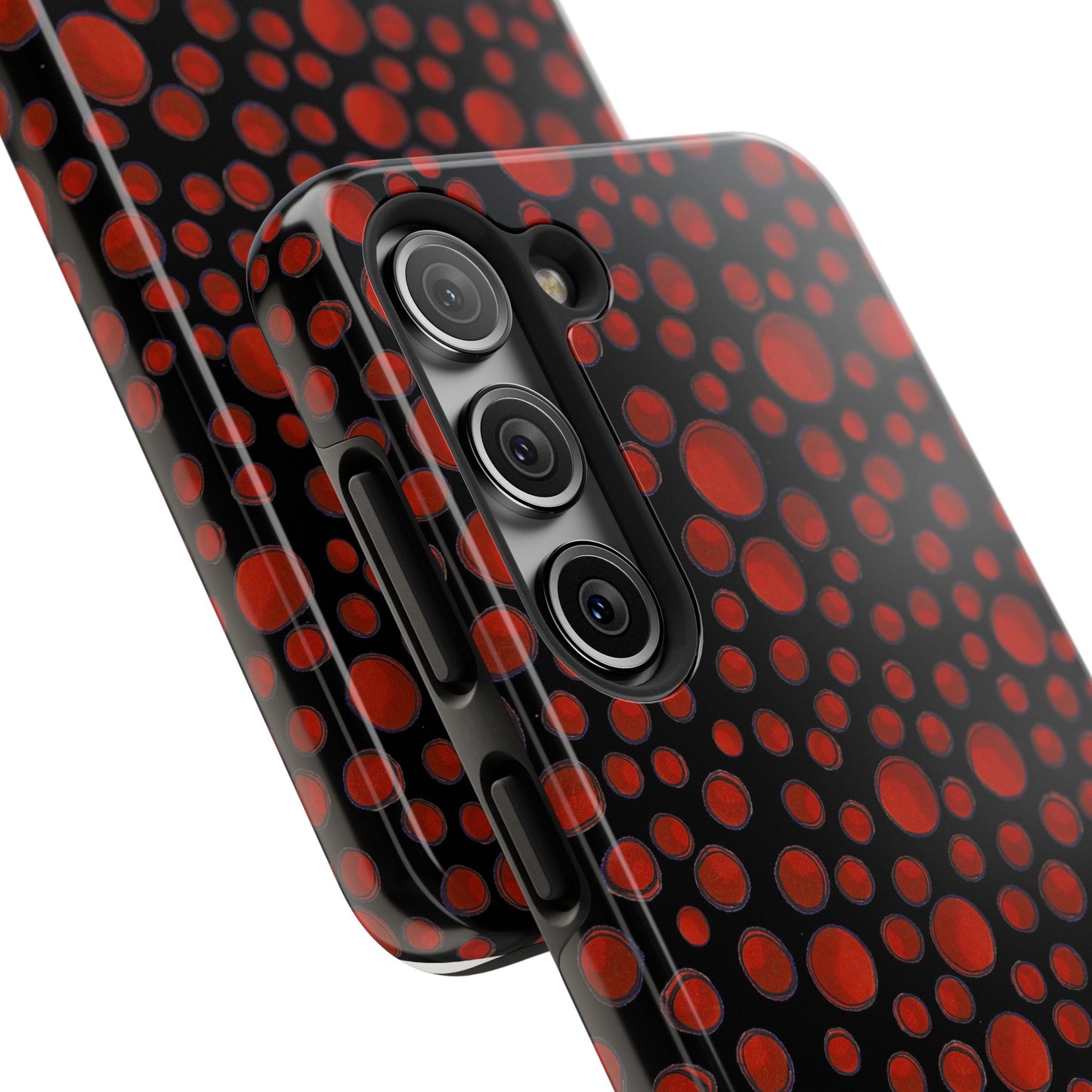 Dot Assortment Black / Red Phone Case