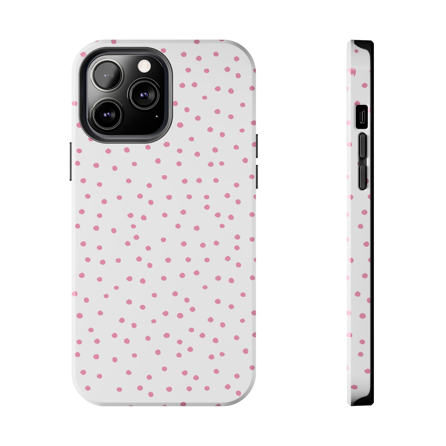 Dinky Dots White / Pink Phone Case