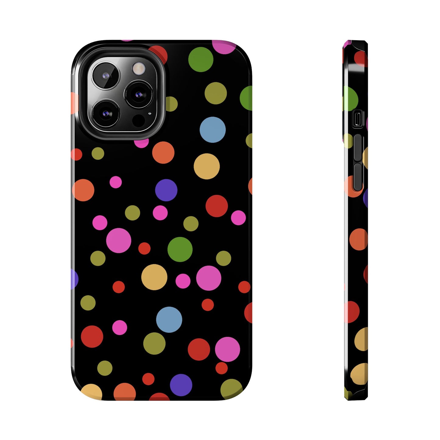 Dot Assortment Black Phone Case