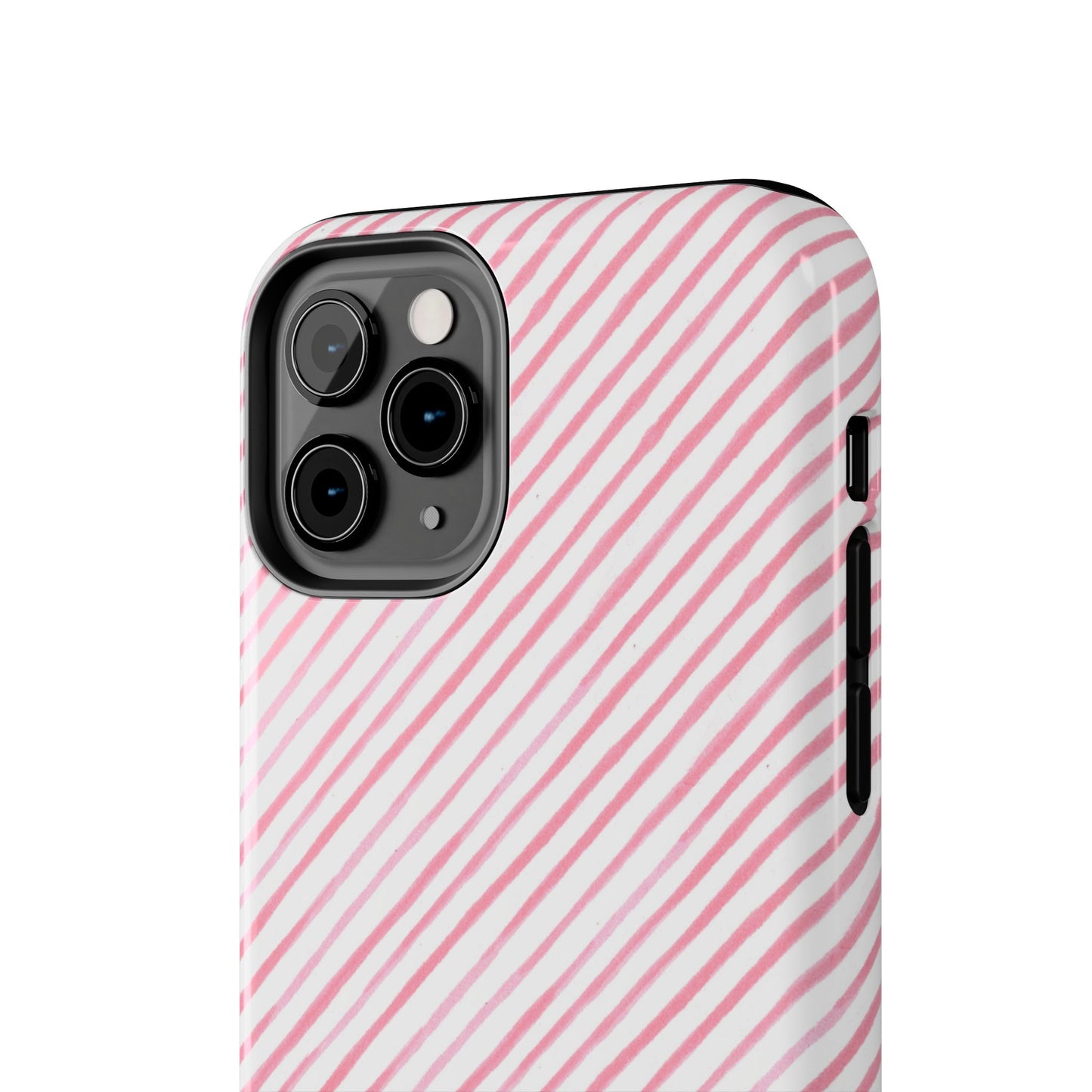 Bias Stripe White / Pink Phone Case