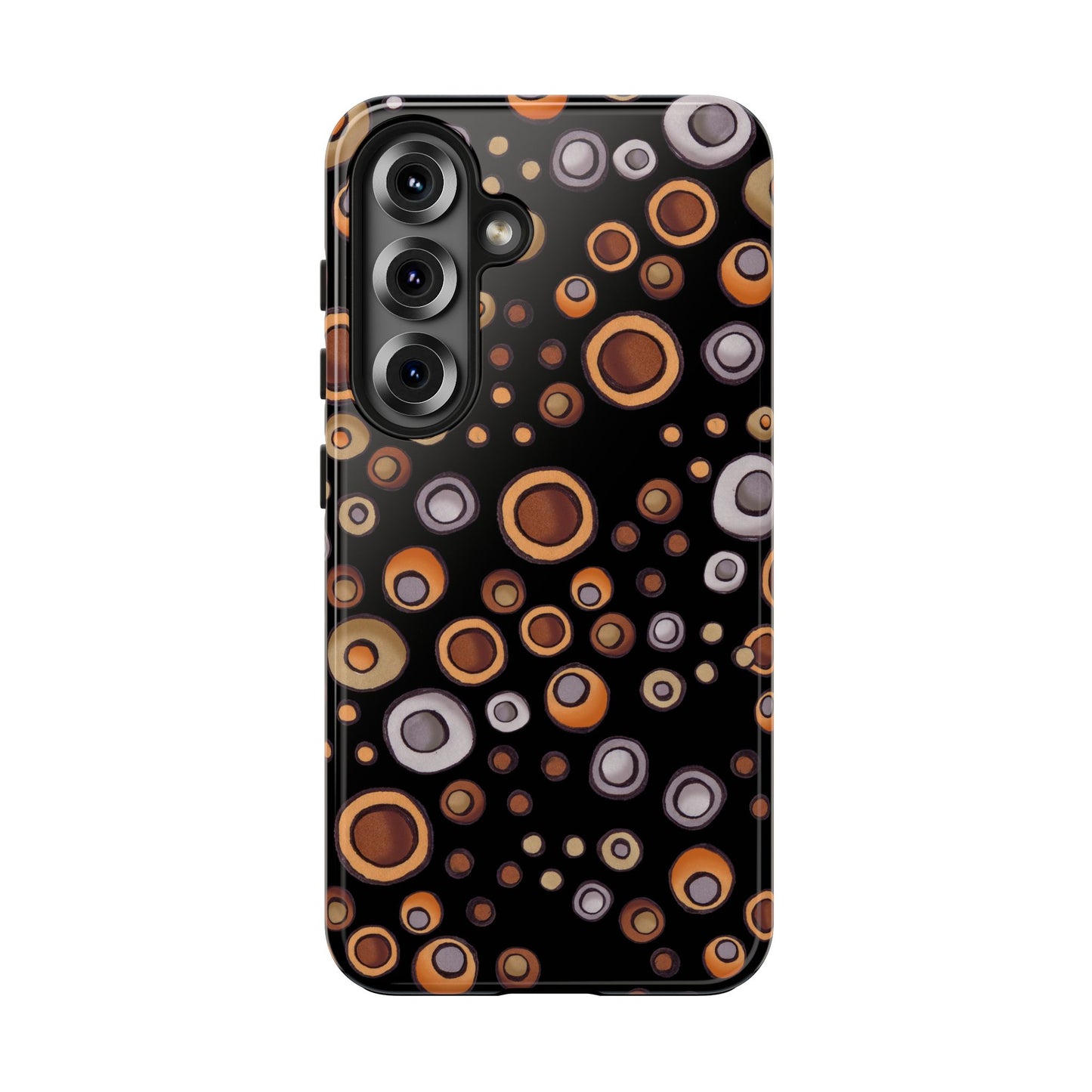 Doggy Dots Black Phone Case