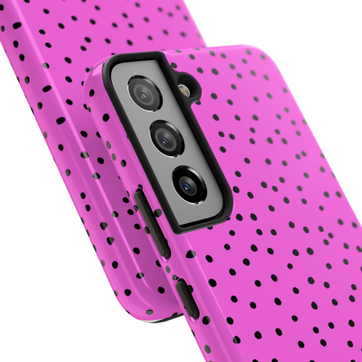 Dinky Dots Hot Pink / Black Phone Case