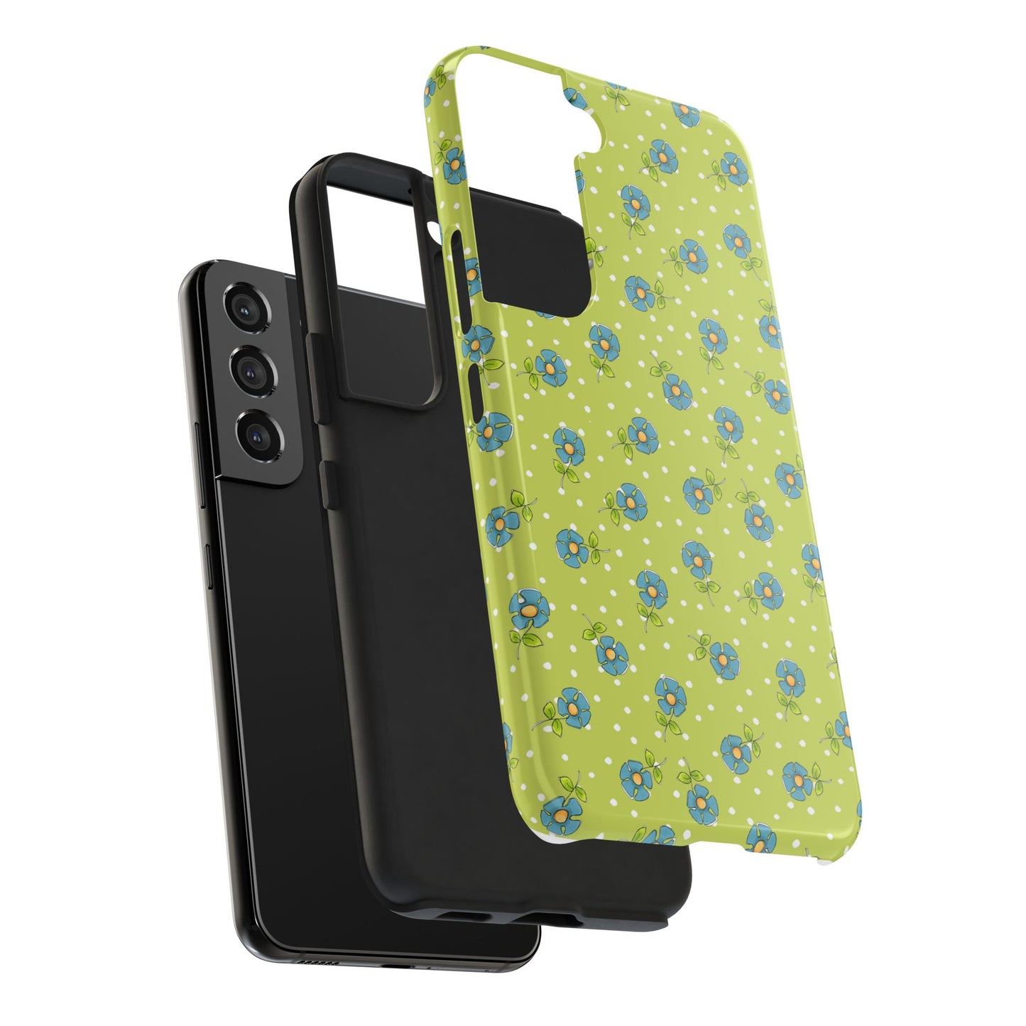 Daisy Dots Green Phone Case