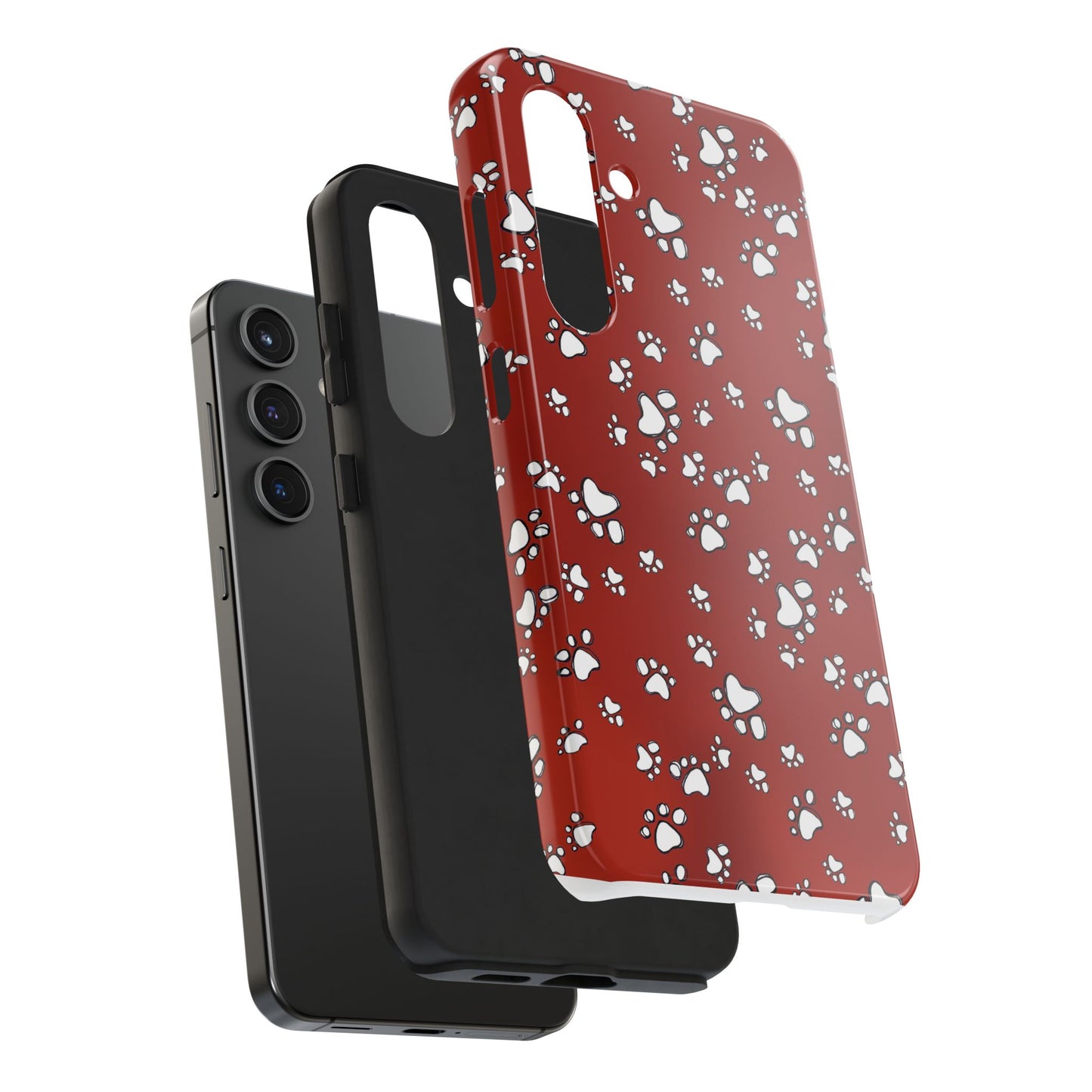 Paw Flakes Red Phone Case