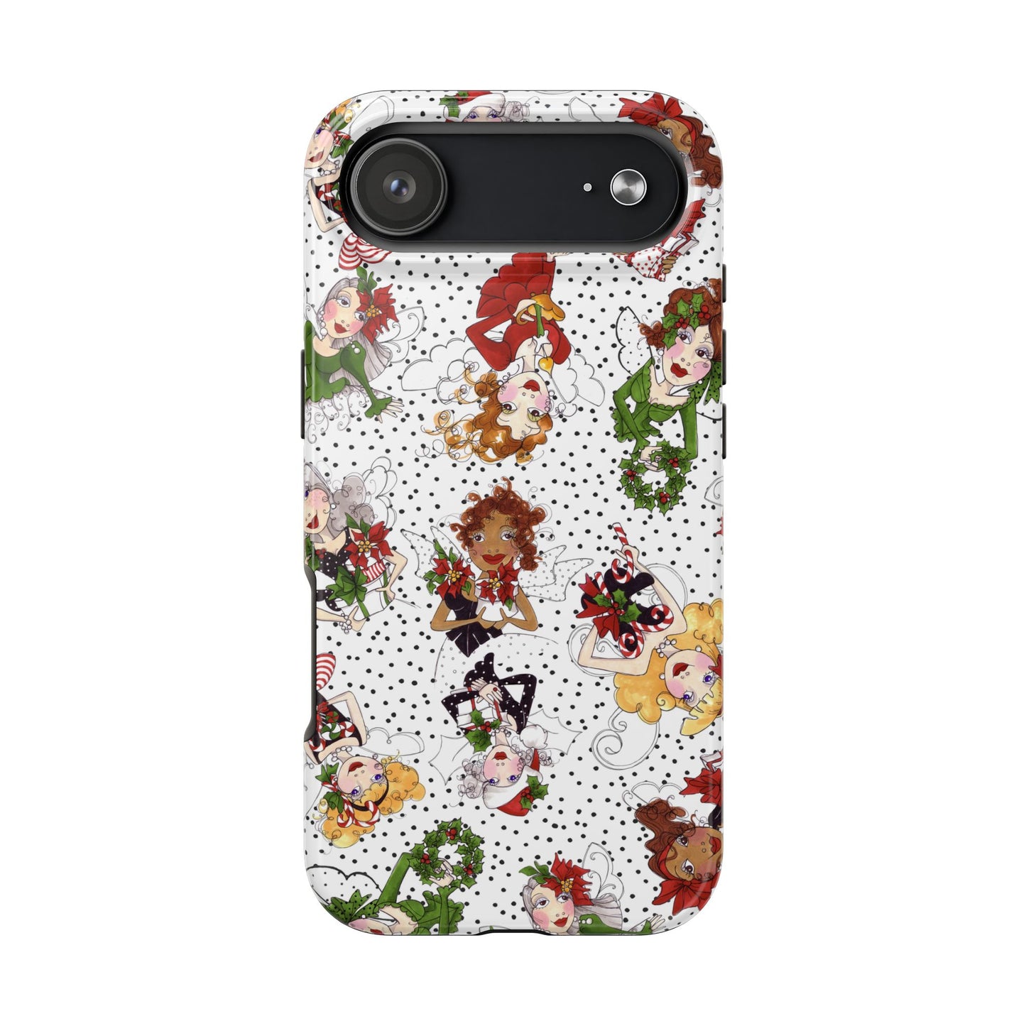 Fairy Toss White / Black Phone Case