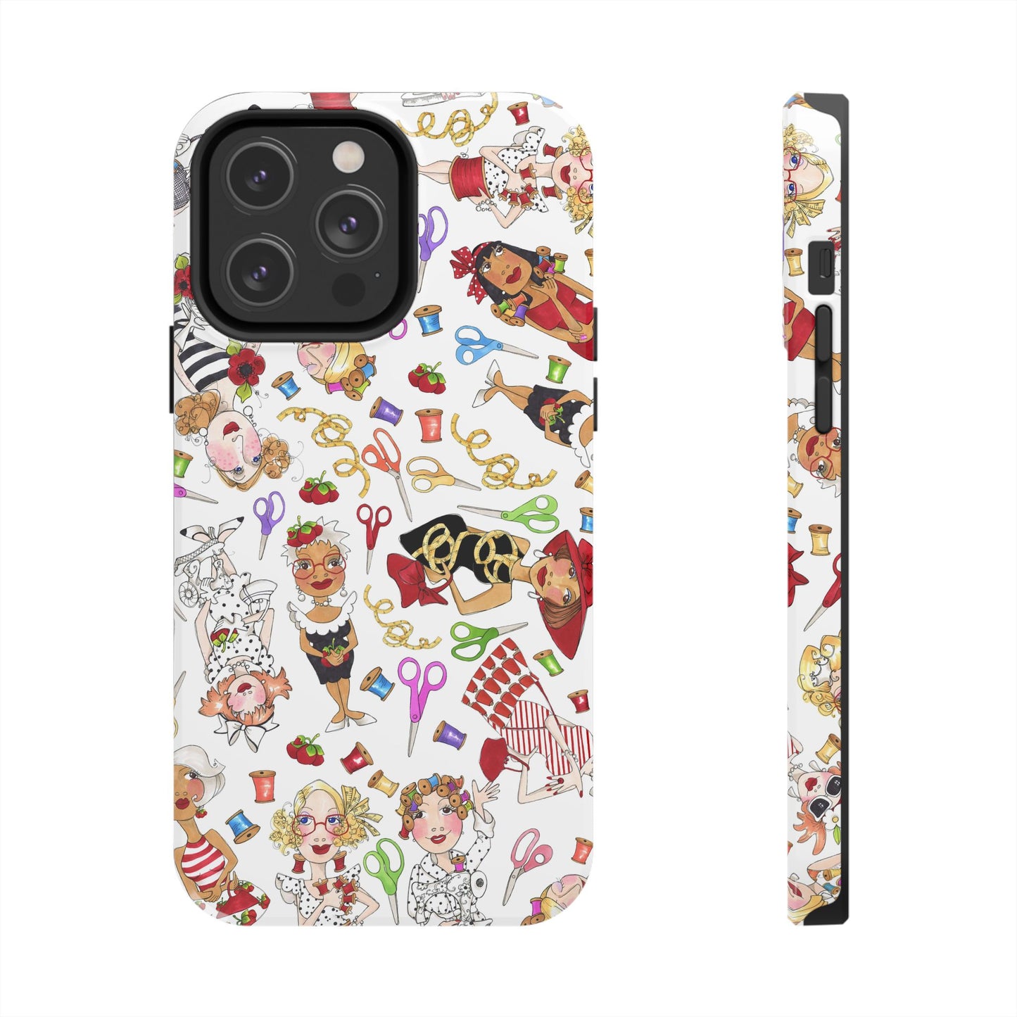 Sew Tossed White Phone Case