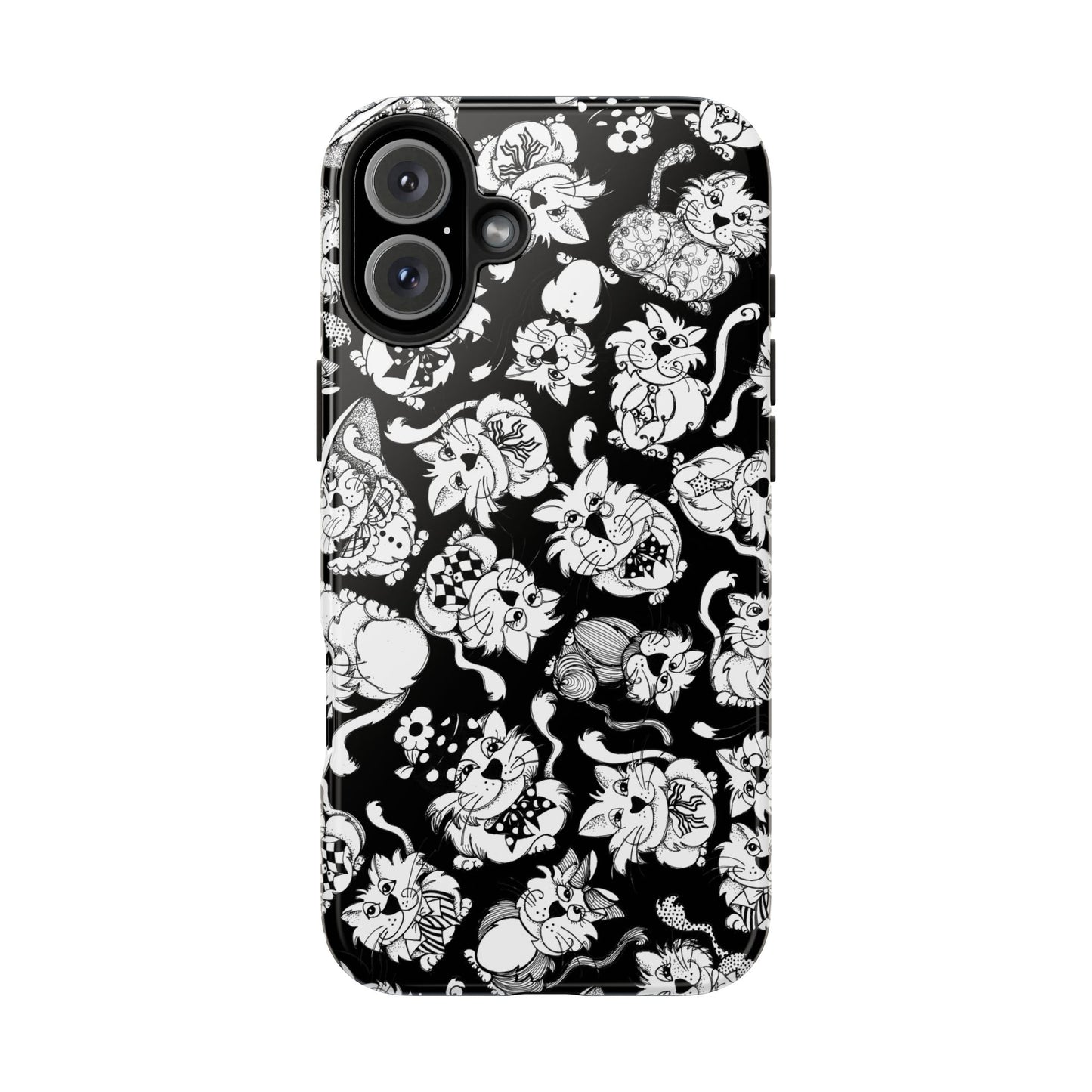 So Kitties Tossed Black Phone Case