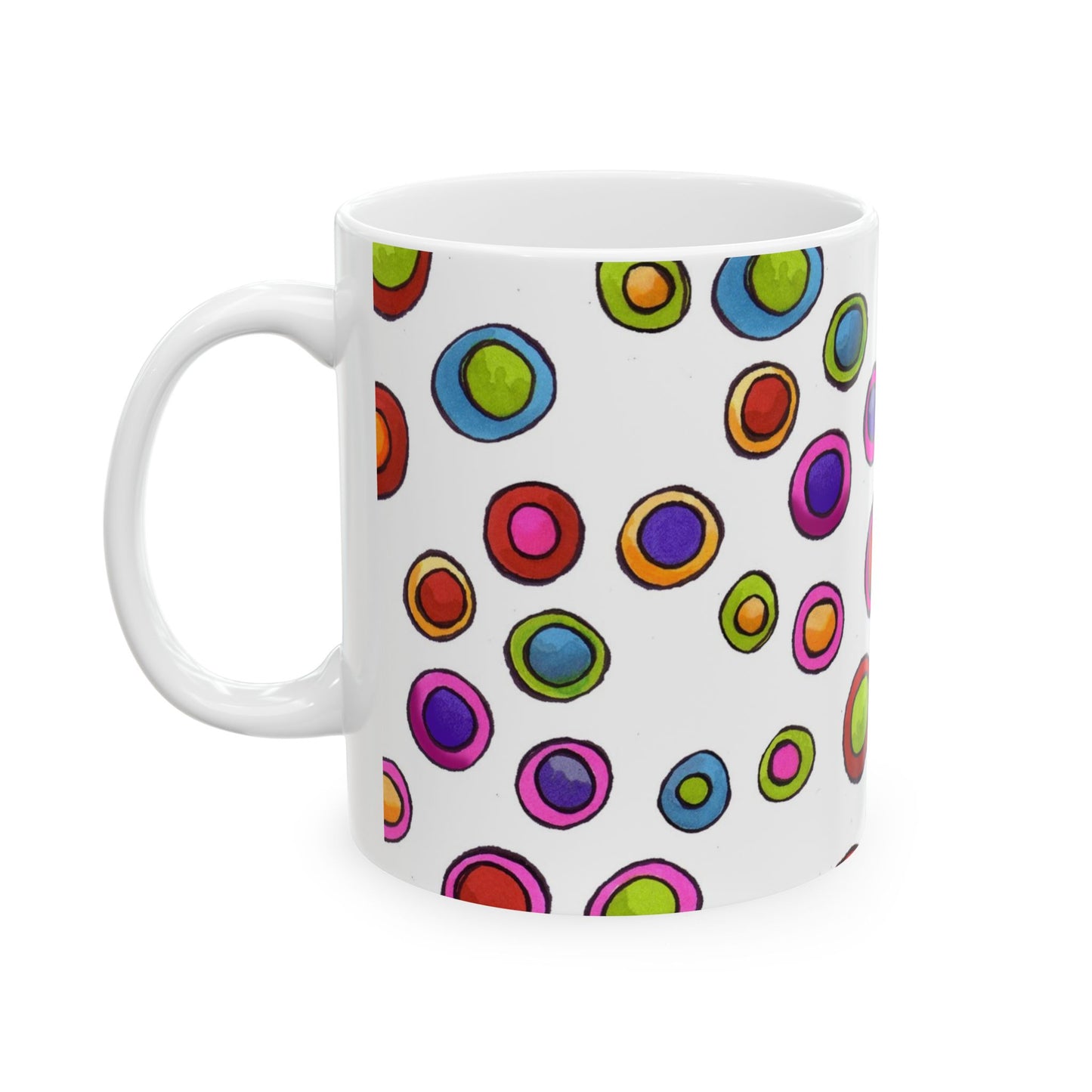 Dopey Dots White Cup