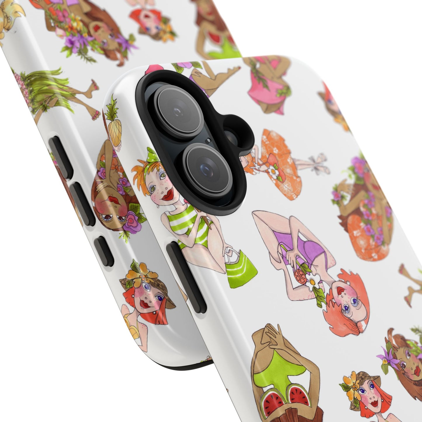 Island Toss White Phone Case