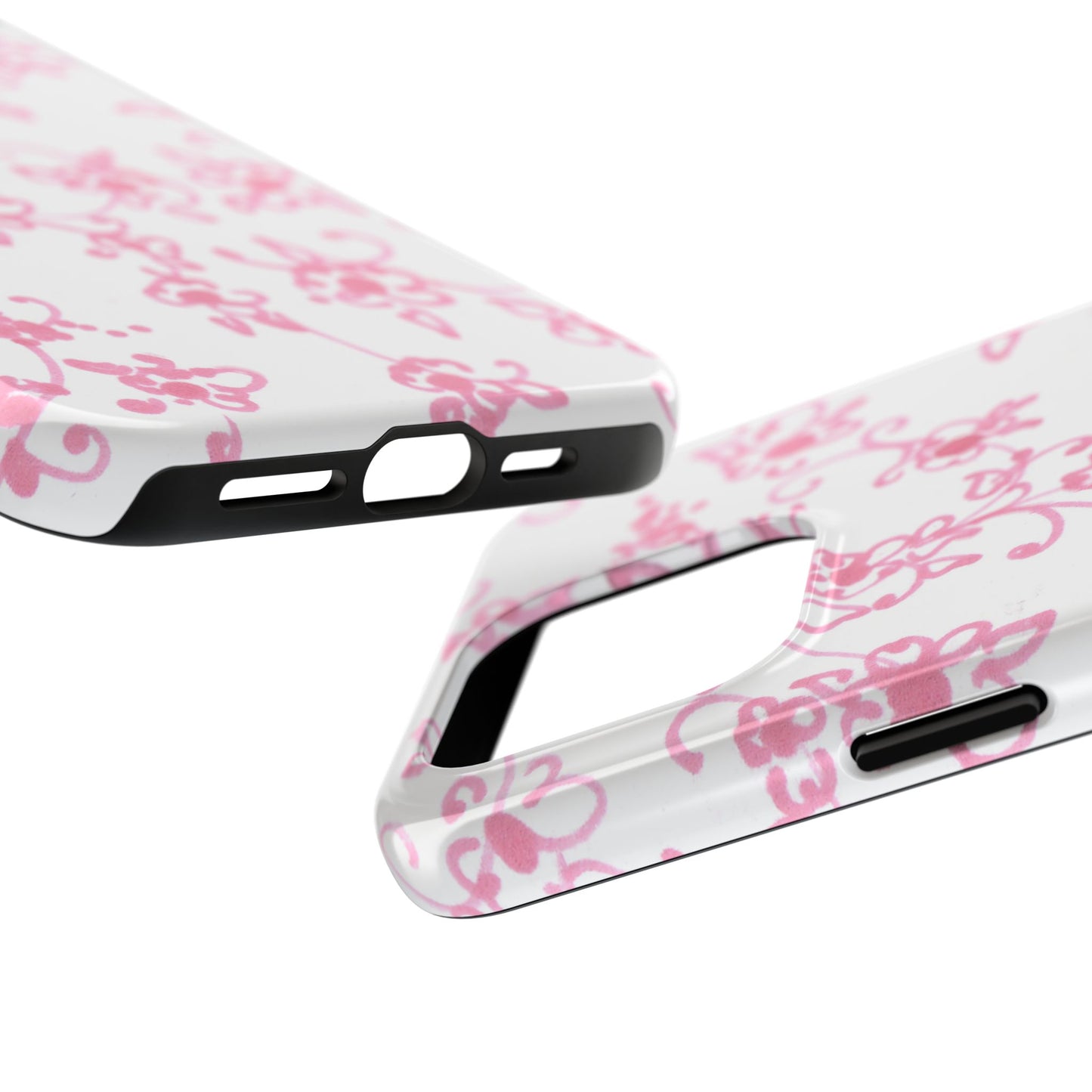 Juliette Ladies White / Pink Flowers Phone Case
