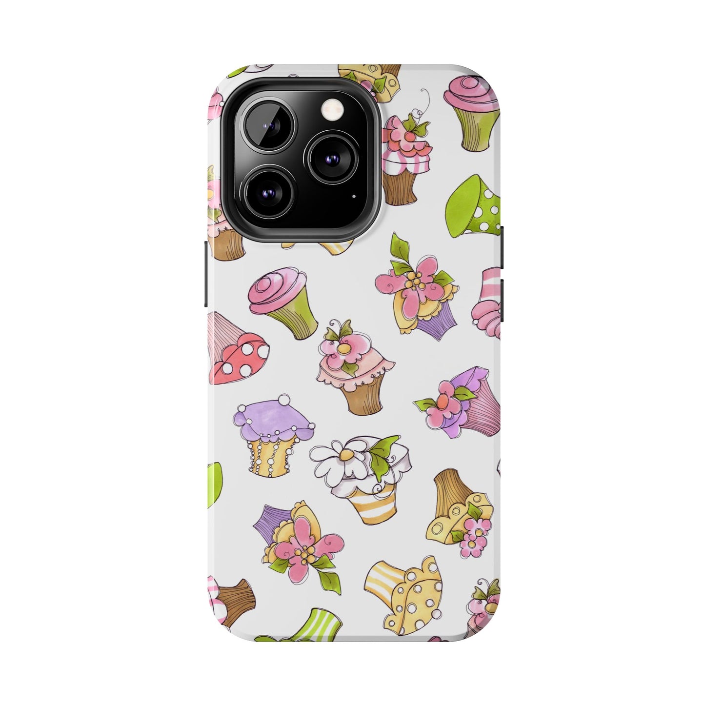 Cupcake Toss White Phone Case