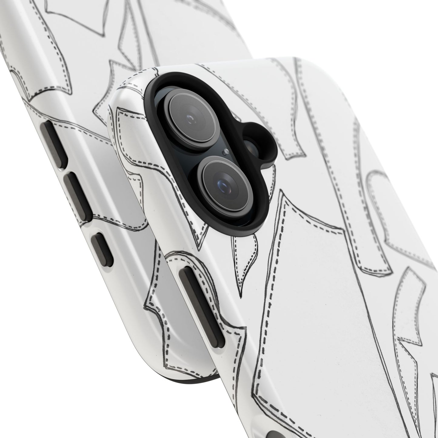 Pattern Pieces White Phone Case