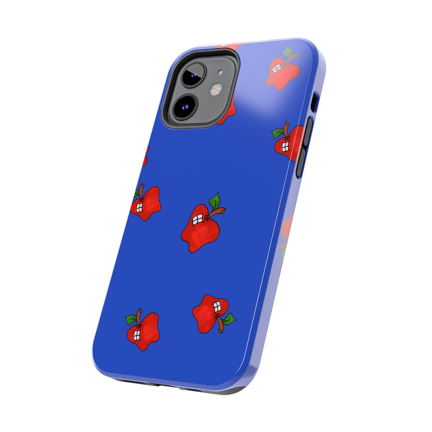 Flying Apples Blue Phone Case