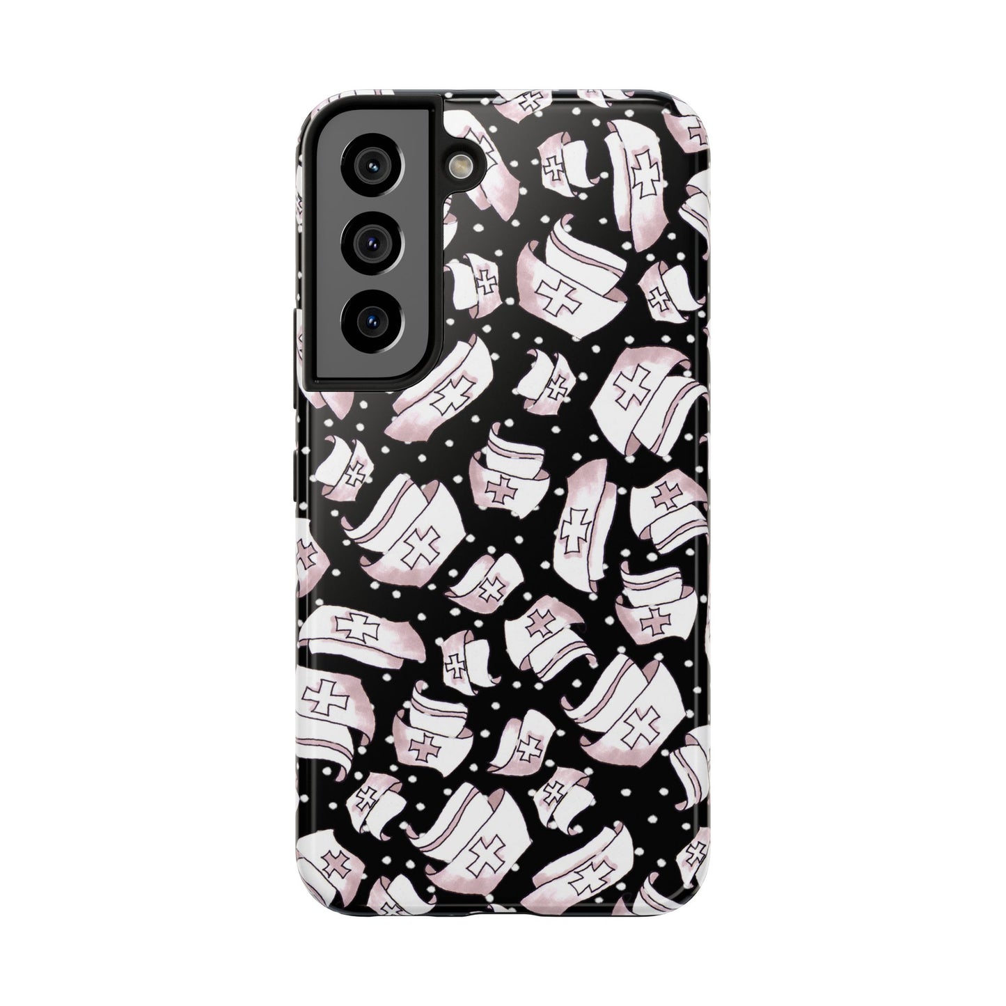 Med Hats Black Phone Case