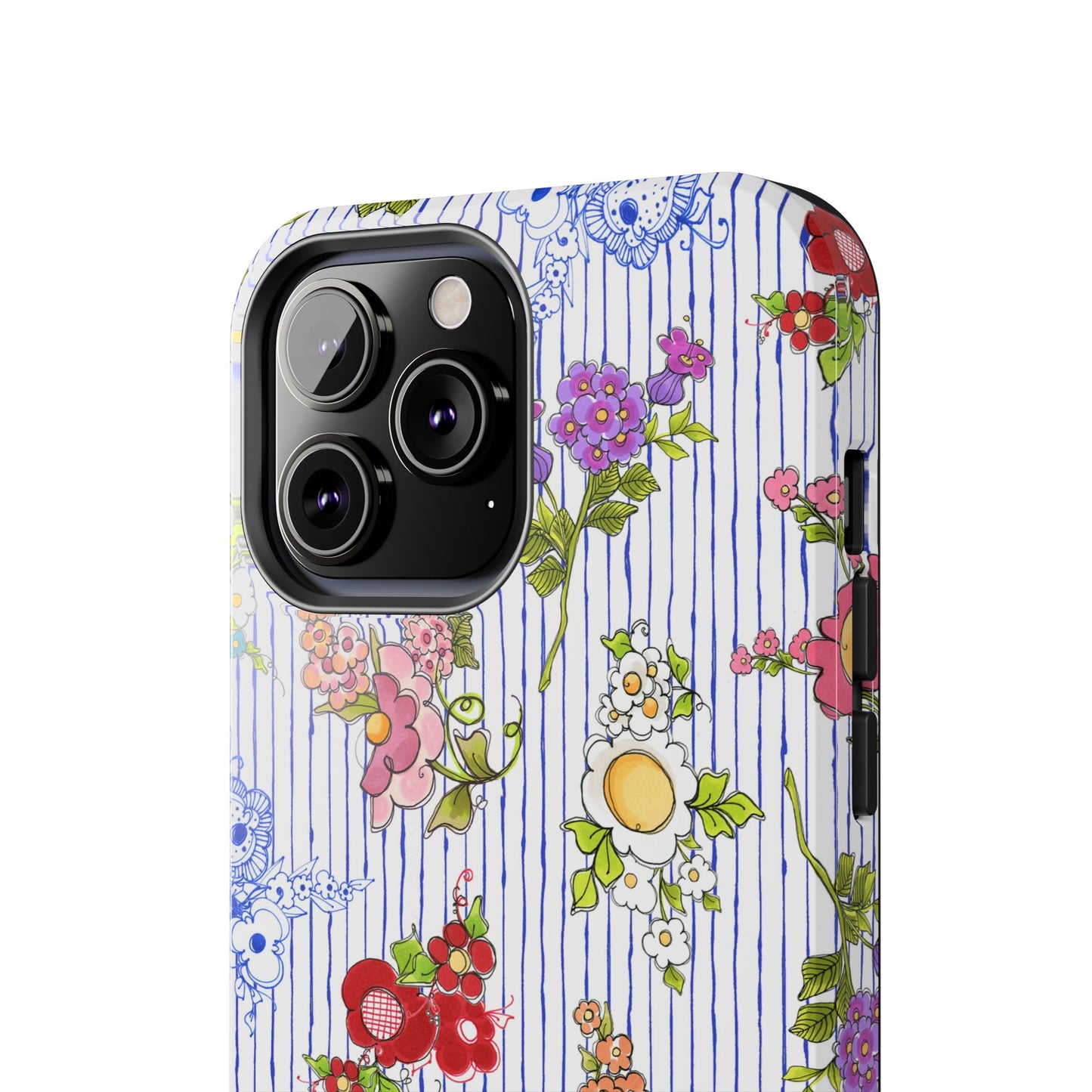 Mixed Bouquets Blue / White Phone Case