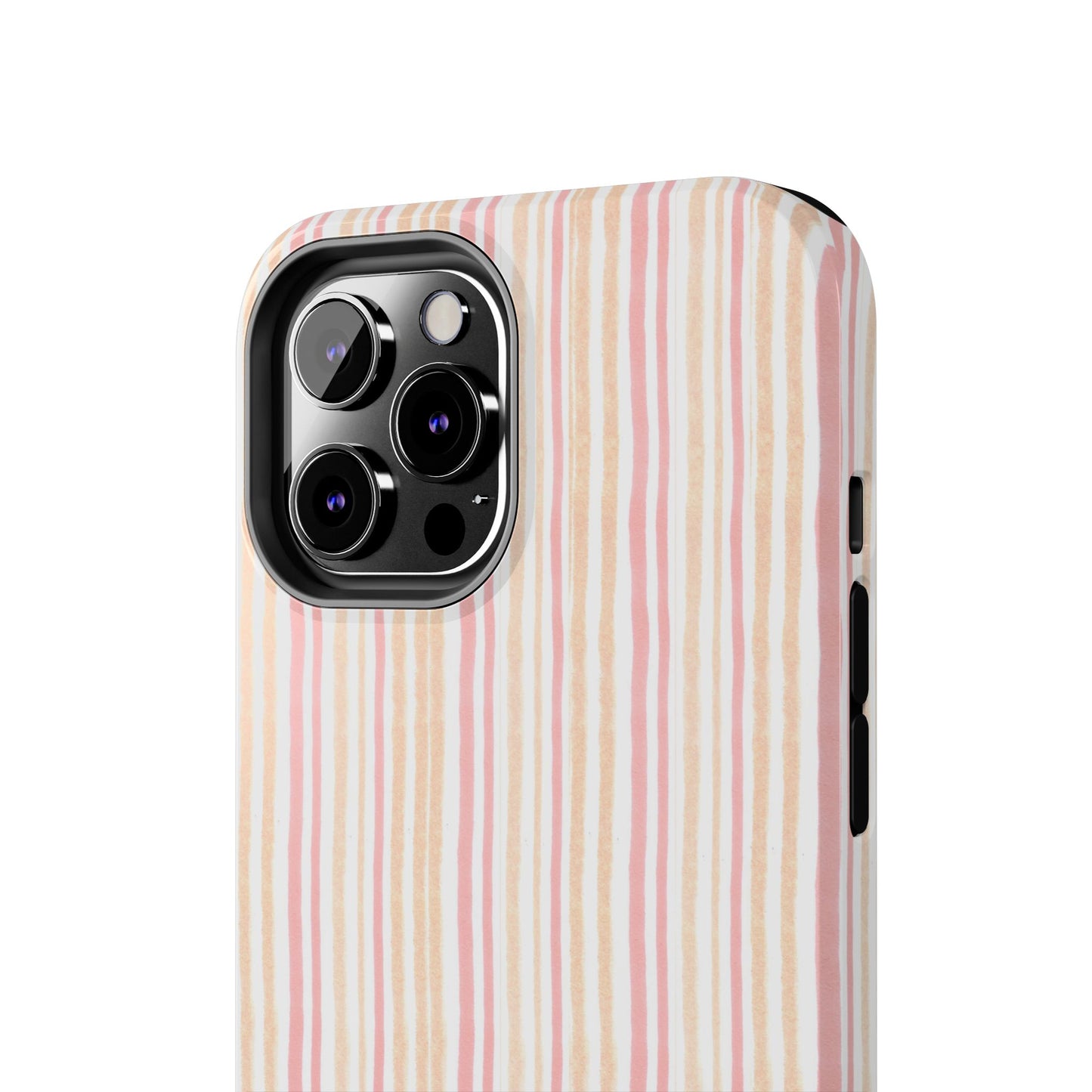 Tri Stripe Peach Phone Case