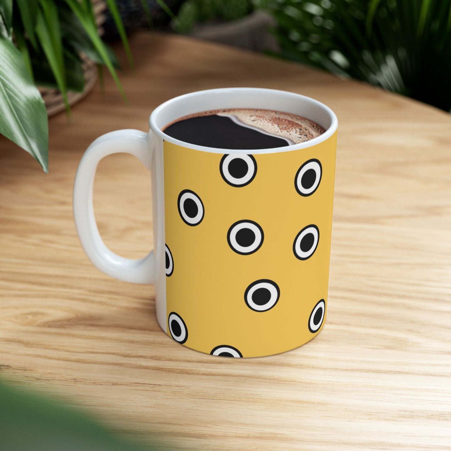 CD Dots Yellow / Black Cup