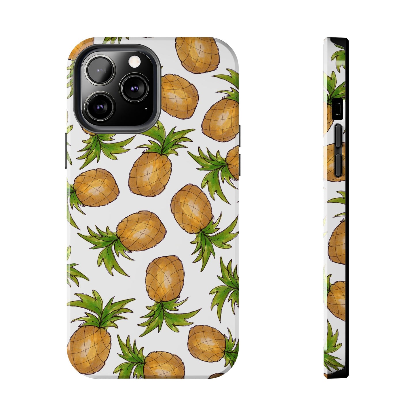 Pineapple Toss White Phone Case
