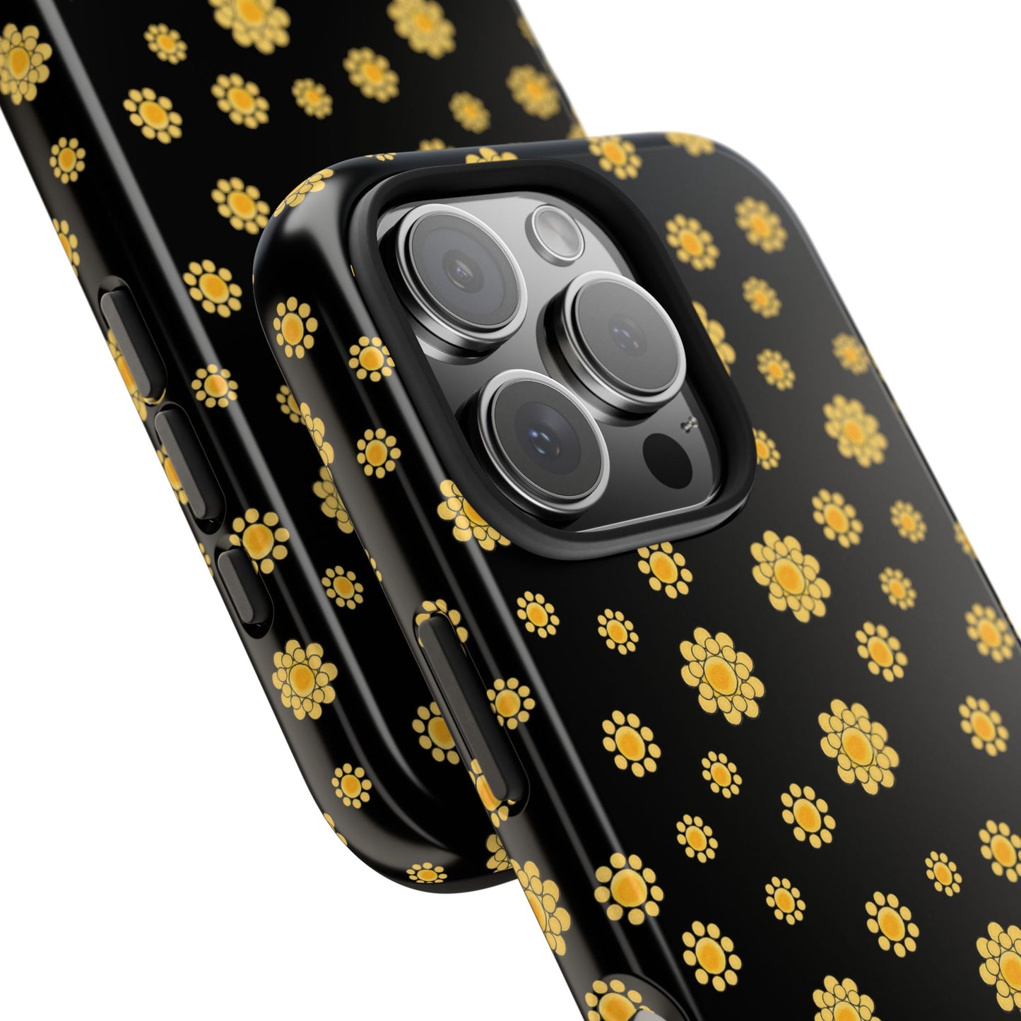Bandana Dots Black / Yellow Phone Case