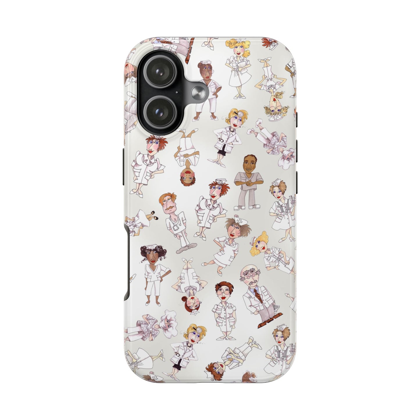 Tossed Nurses Gray Phone Case