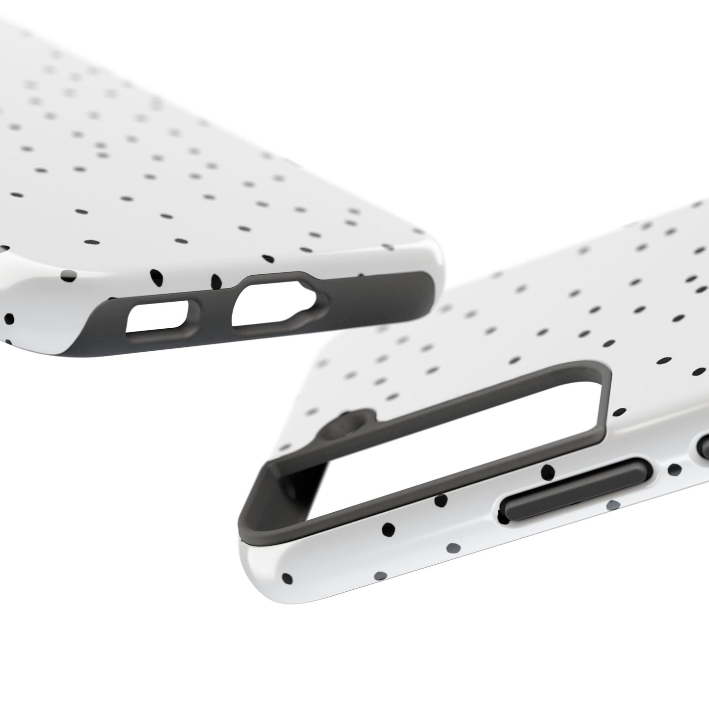 Space Dots White / Black Phone Case
