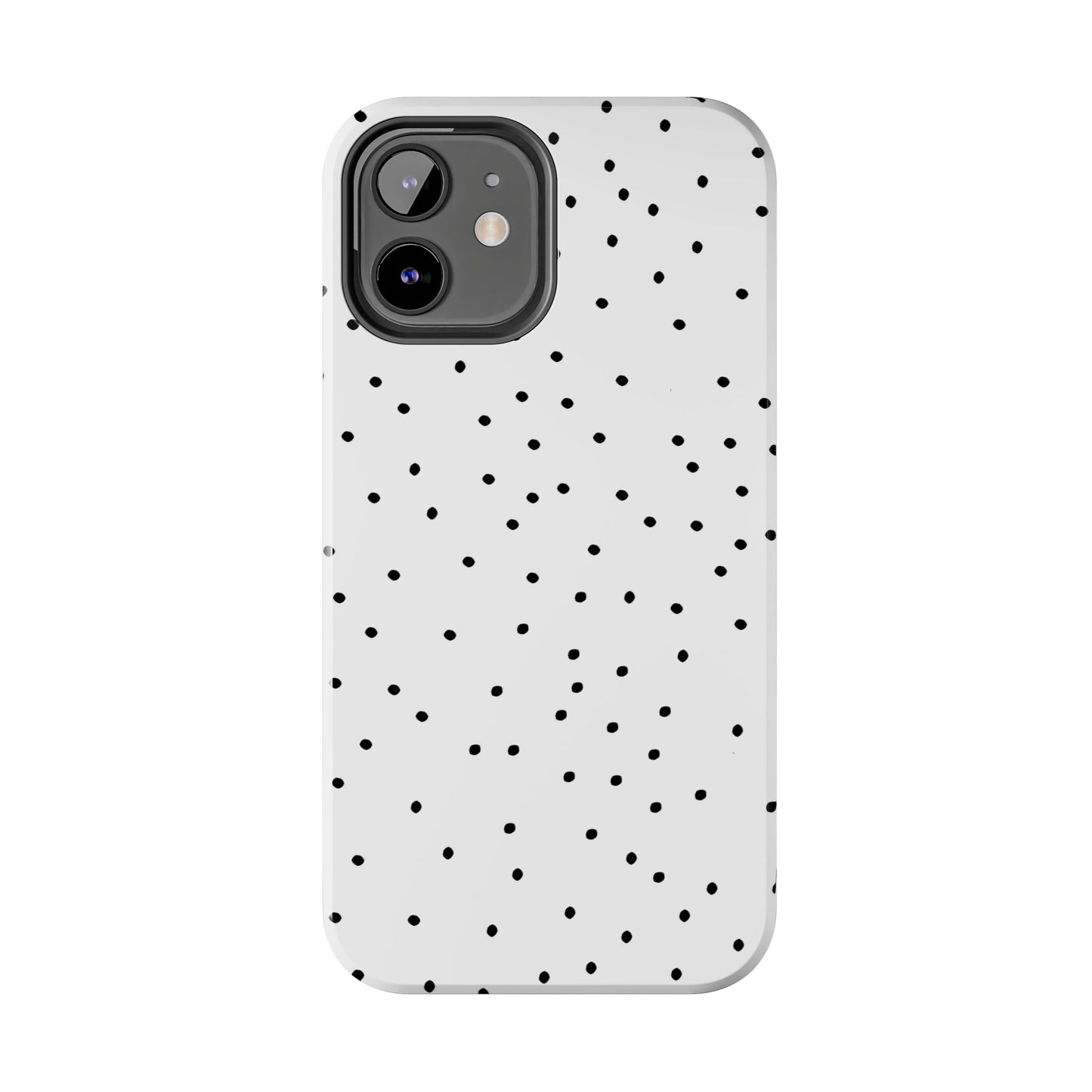 Space Dots White / Black Phone Case