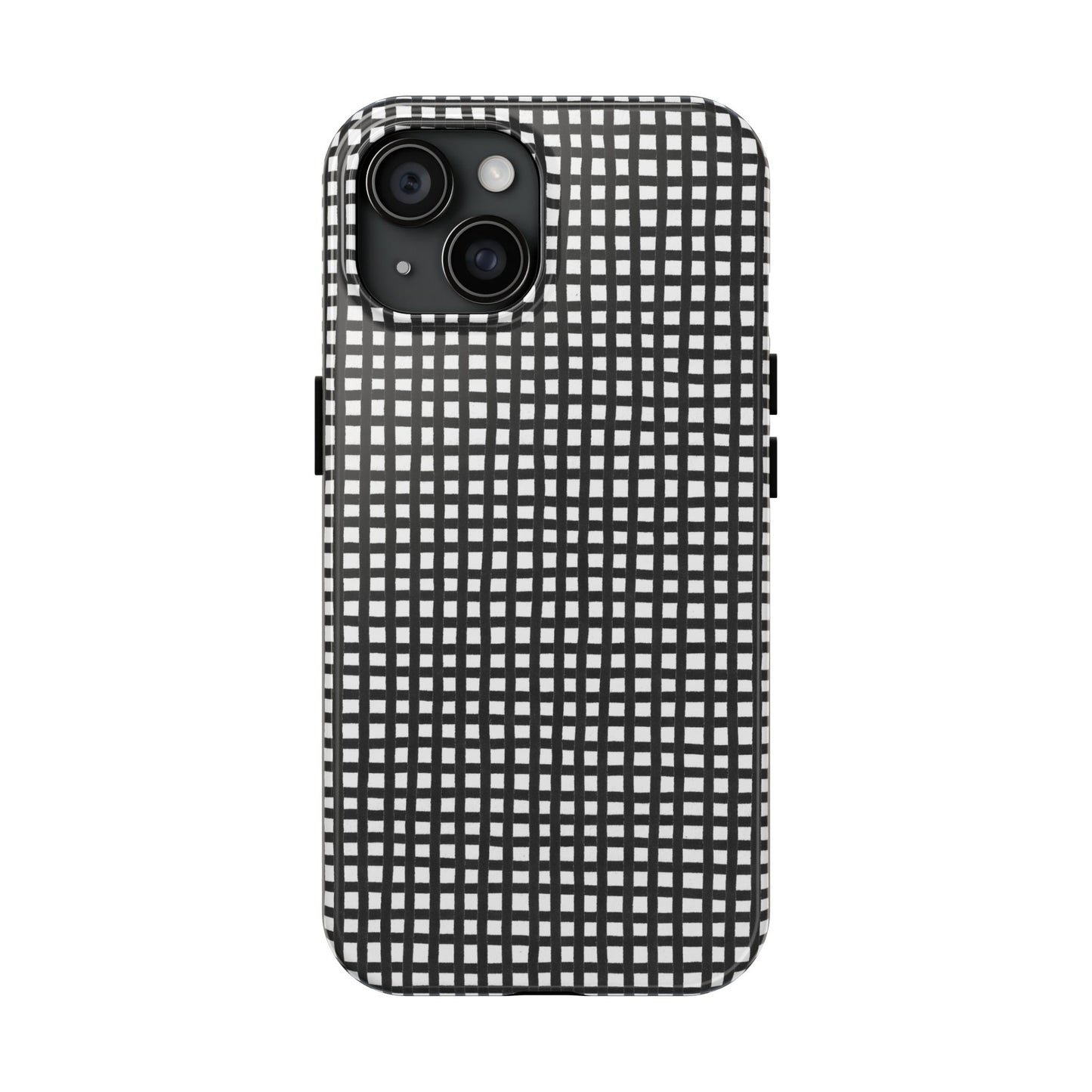 Chipper Check Black / White Phone Case